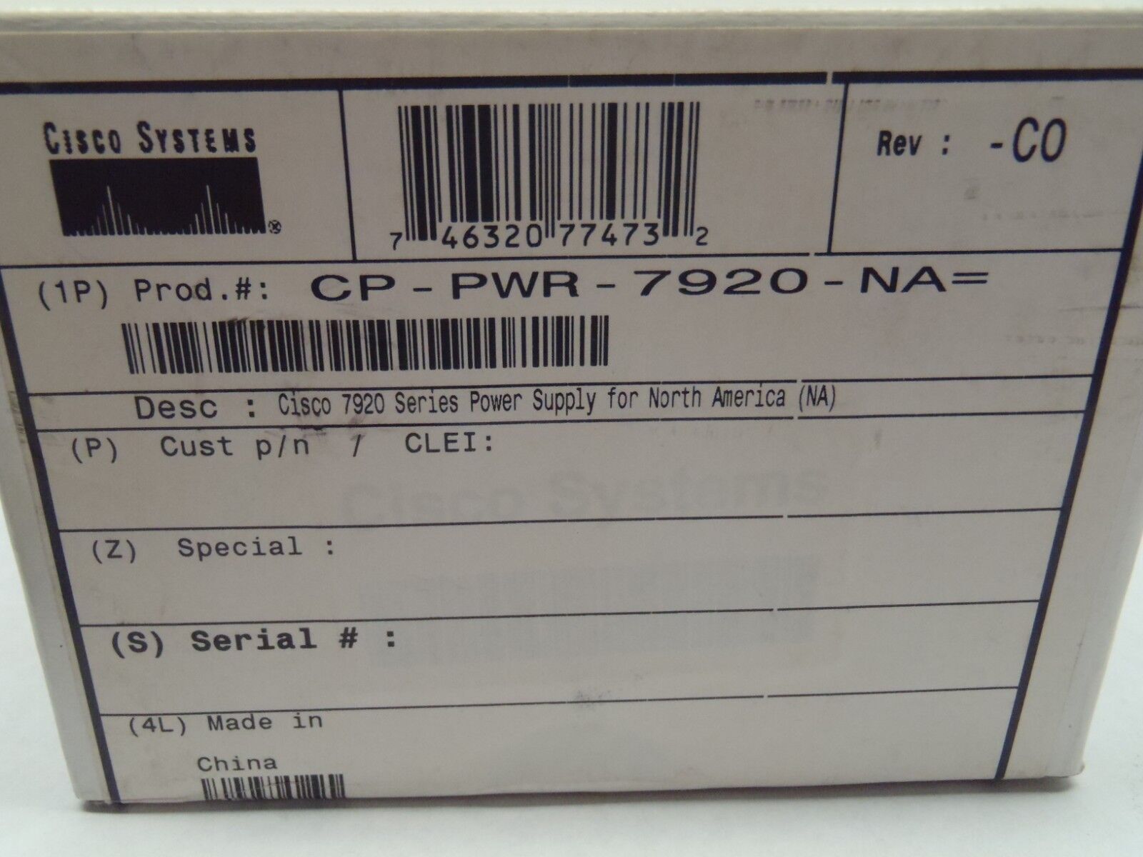 Cisco Phihong 74-3311-01 PSC10A-050 Power Supply Adapter 10W CP-7920 5VDC - Maverick Industrial Sales