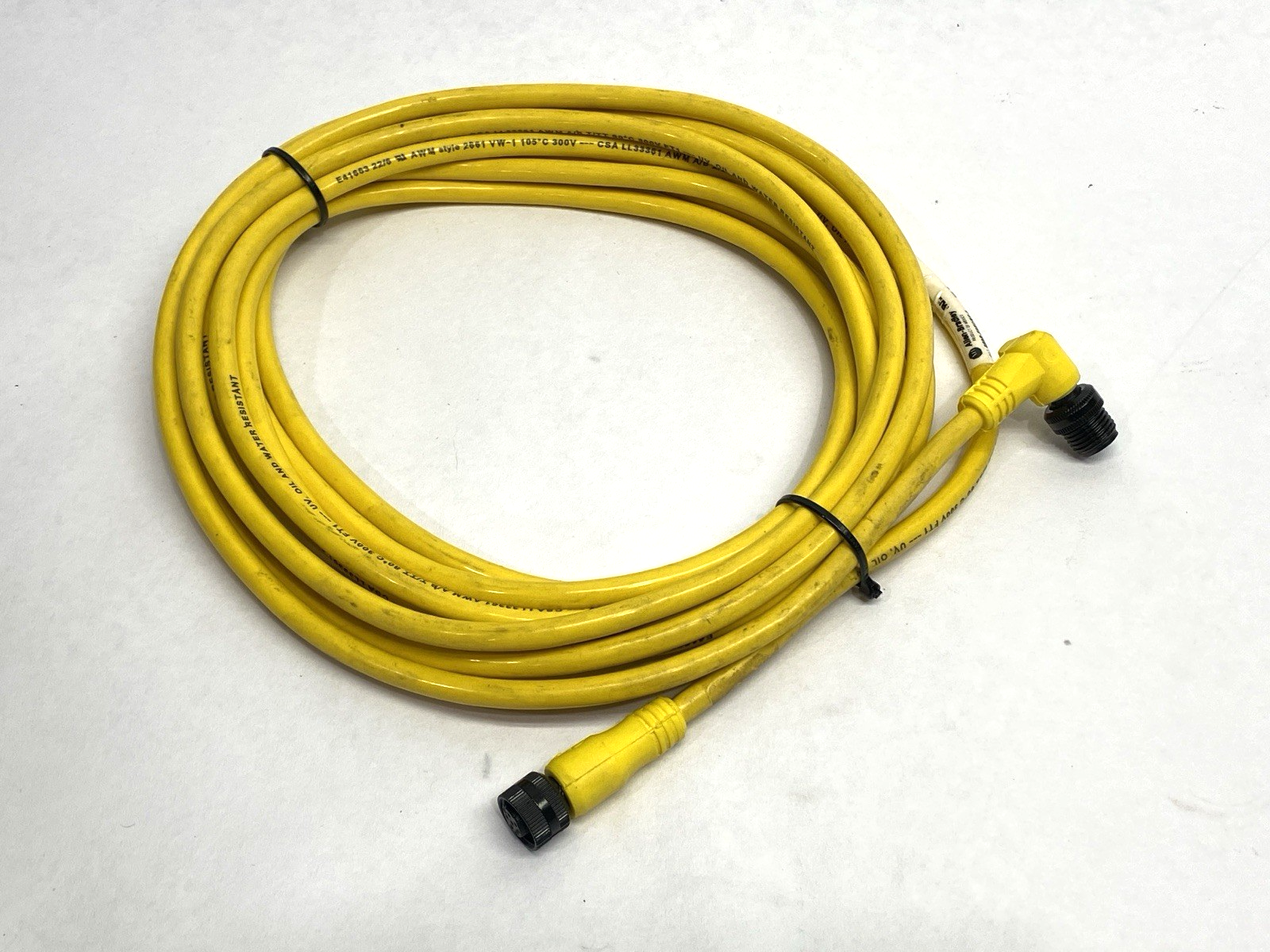 889R-F6ECRE-5 | Allen Bradley Ser. B Double End AC Micro Cable F/M M12 5m - Used - Maverick Industrial Sales