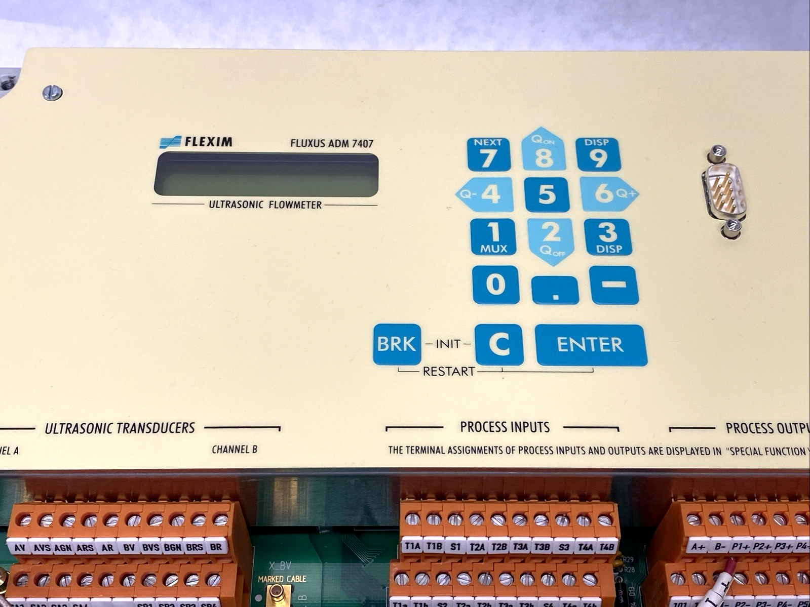 Flexim Flexus ADM 7407 Ultrasonic Flowmeter With CDQ2N52 Clamp-On Transducer - Maverick Industrial Sales