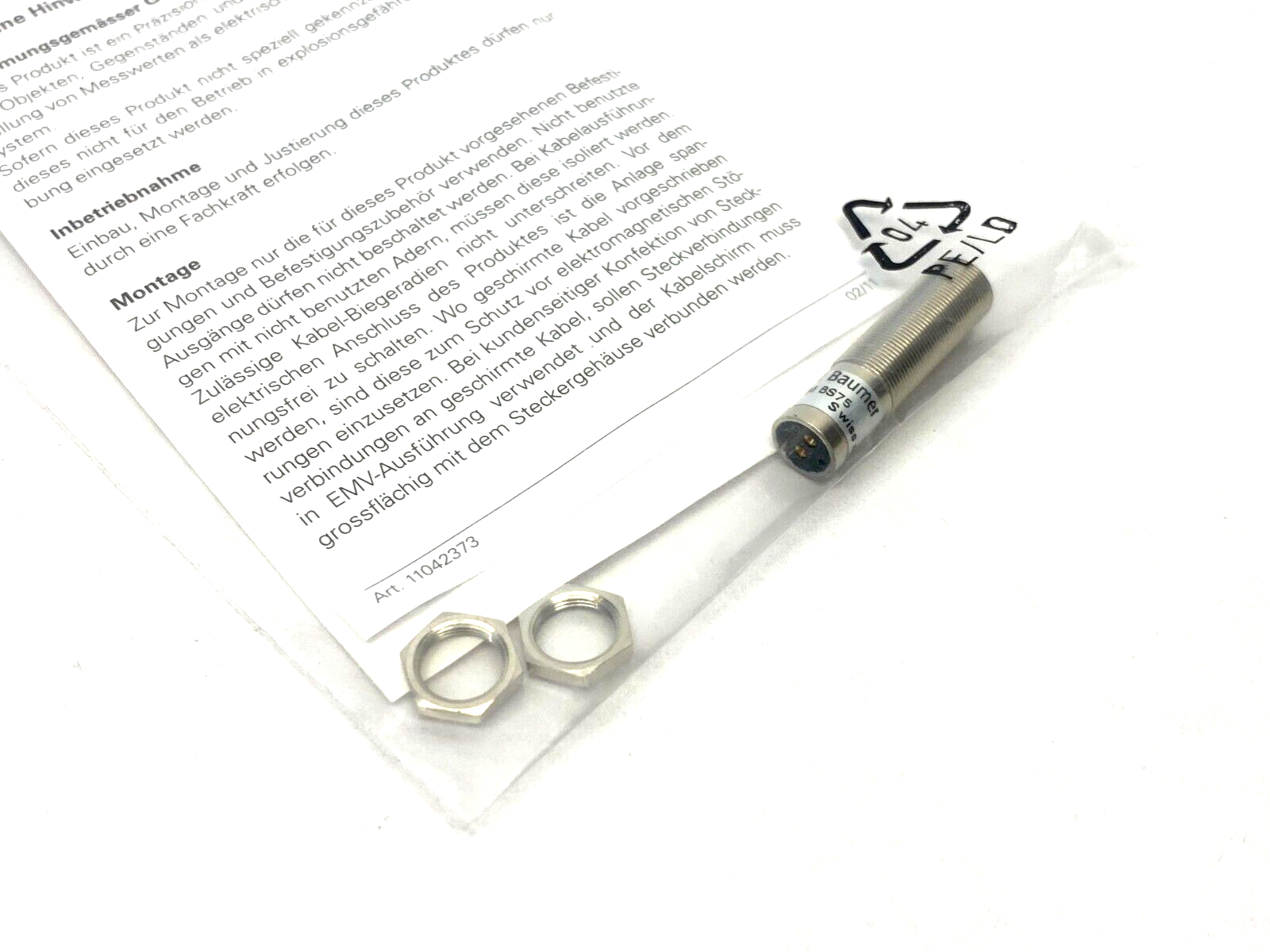 Baumer MY-COM BS75 My-Com Precision Switch Break Function NC Mechanical 10211484 - Maverick Industrial Sales