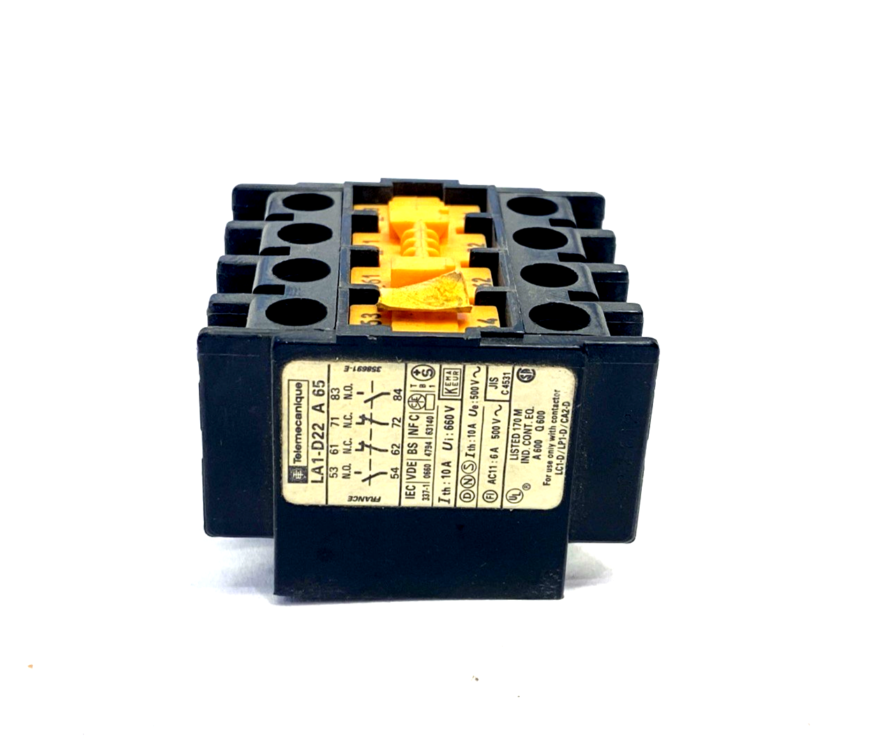 Telemecanique LA1-D22 A 65 Auxiliary Contact - Maverick Industrial Sales