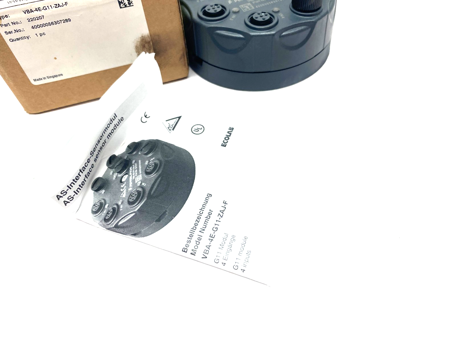 Pepperl+Fuchs VBA-4E-G11-ZAJ-F Interface Sensor/Actuator Module 220207 - Maverick Industrial Sales