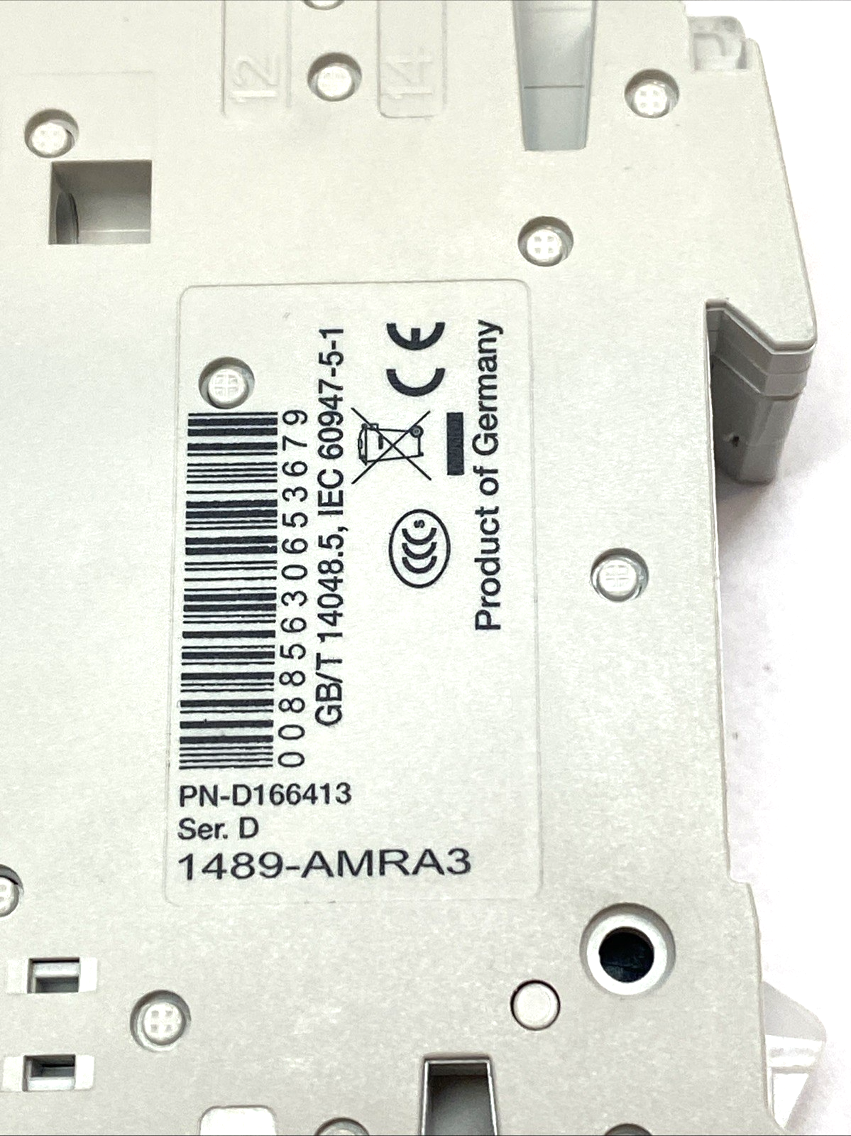 Allen‑Bradley 1489-M1D100 10A Breaker w/ 1489-AMRA3 Aux Contact 1P D‑Curve - Maverick Industrial Sales