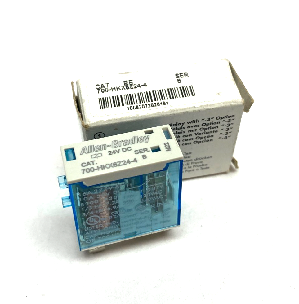 700-HKX6Z24-4 | Allen Bradley Ser. B Slim Line Relay 1-Change Over Contact - New – Open box - Maverick Industrial Sales