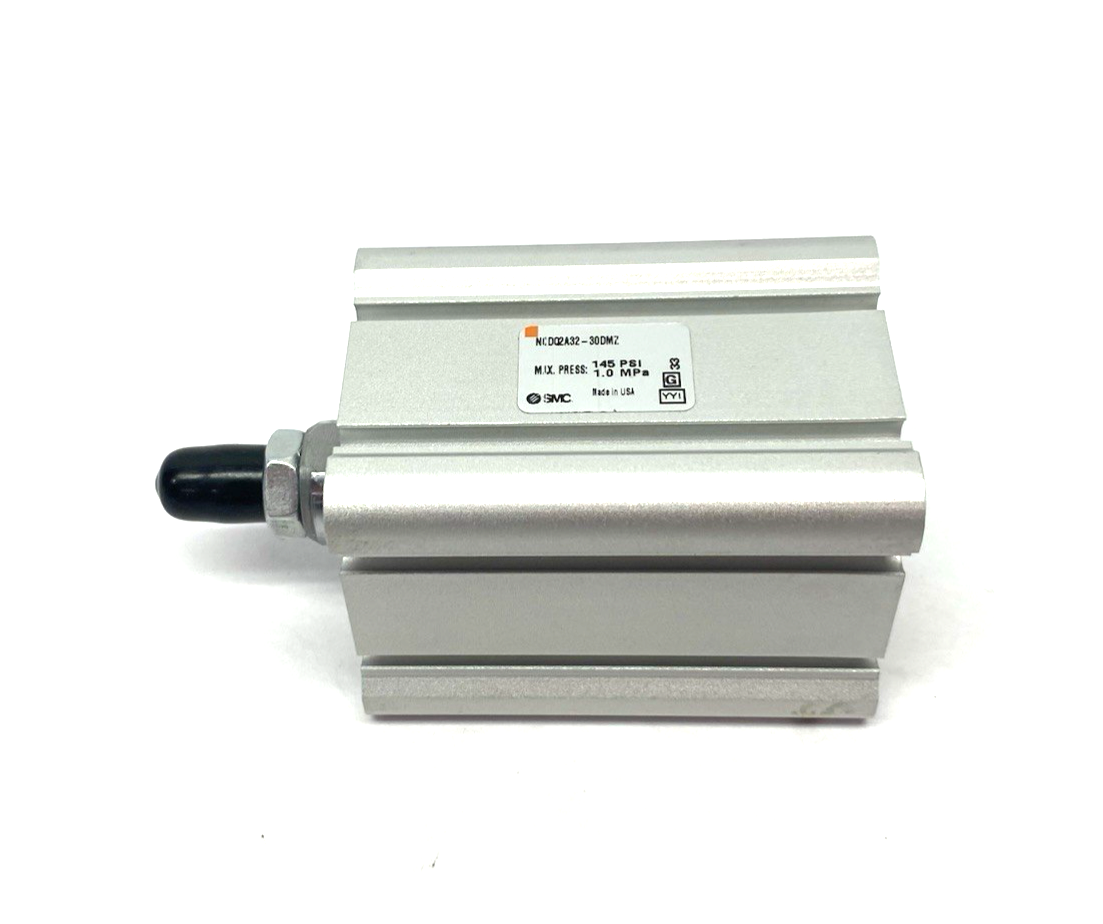 SMC NCDQ2A32-30DMZ Compact Pneumatic Cylinder, 32mm Bore, 30mm Stroke - Maverick Industrial Sales