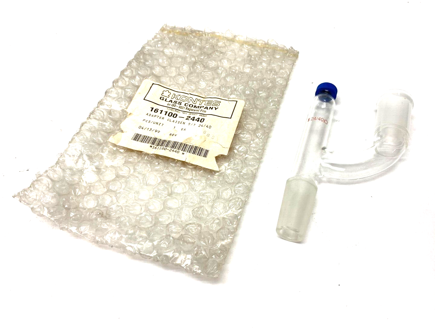 Kontes Kimble 161100-2440 Claisen Distillation Adapter with Bevel-Seal Joint - Maverick Industrial Sales