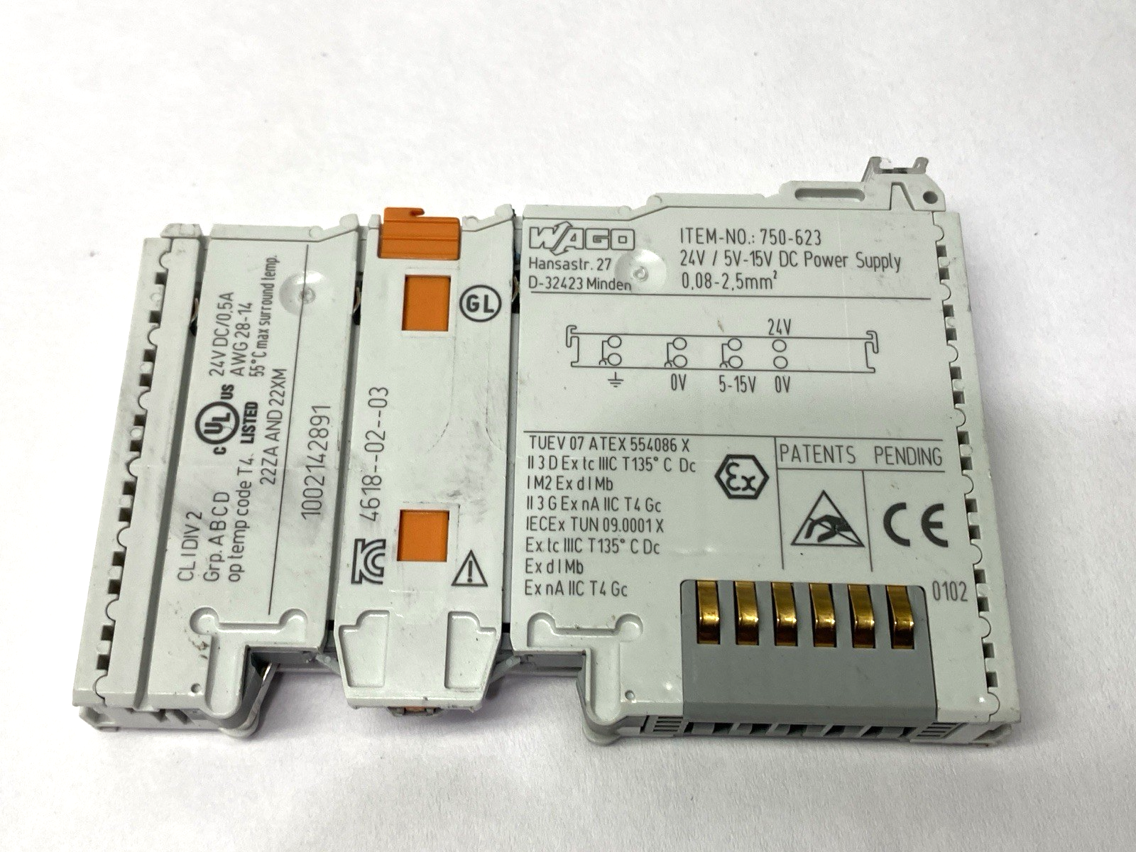 750-623 | Wago Power Supply 24V/5V-15VDC - For parts or not working - Maverick Industrial Sales