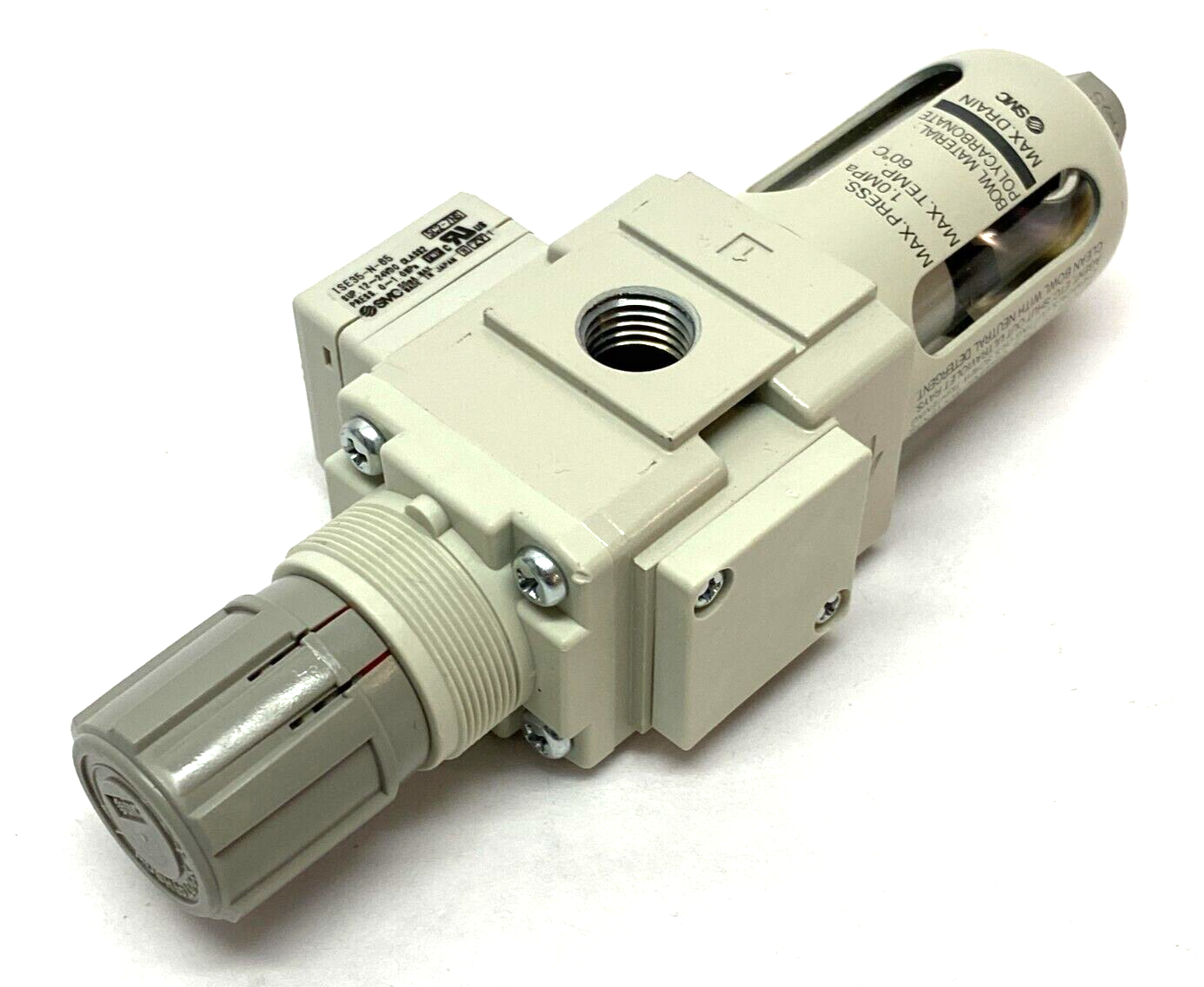 SMC AW20K-N02E3-CZA-B Digital Display Modular Filter Regulator ISE35-N-65 Switch - Maverick Industrial Sales