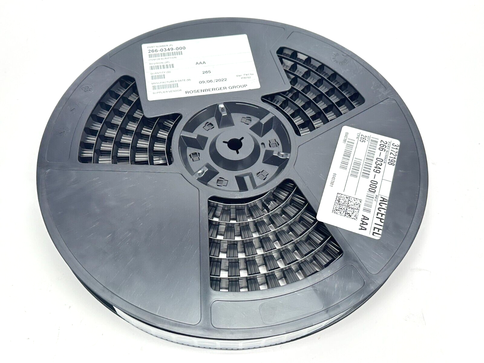Rosenberger 59S11G-40M Fakra Vertical Coax HDR 11.65mm Tall 265 QTY REEL - Maverick Industrial Sales