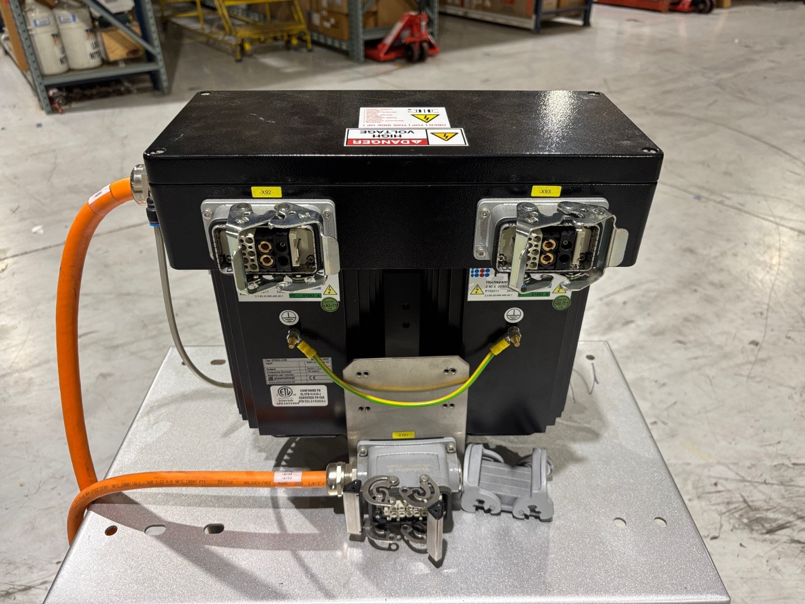 Plasmatreat HTR22-L133 High Voltage Plasma Transformer w/ Cables, E 80 X 20/800 - Maverick Industrial Sales