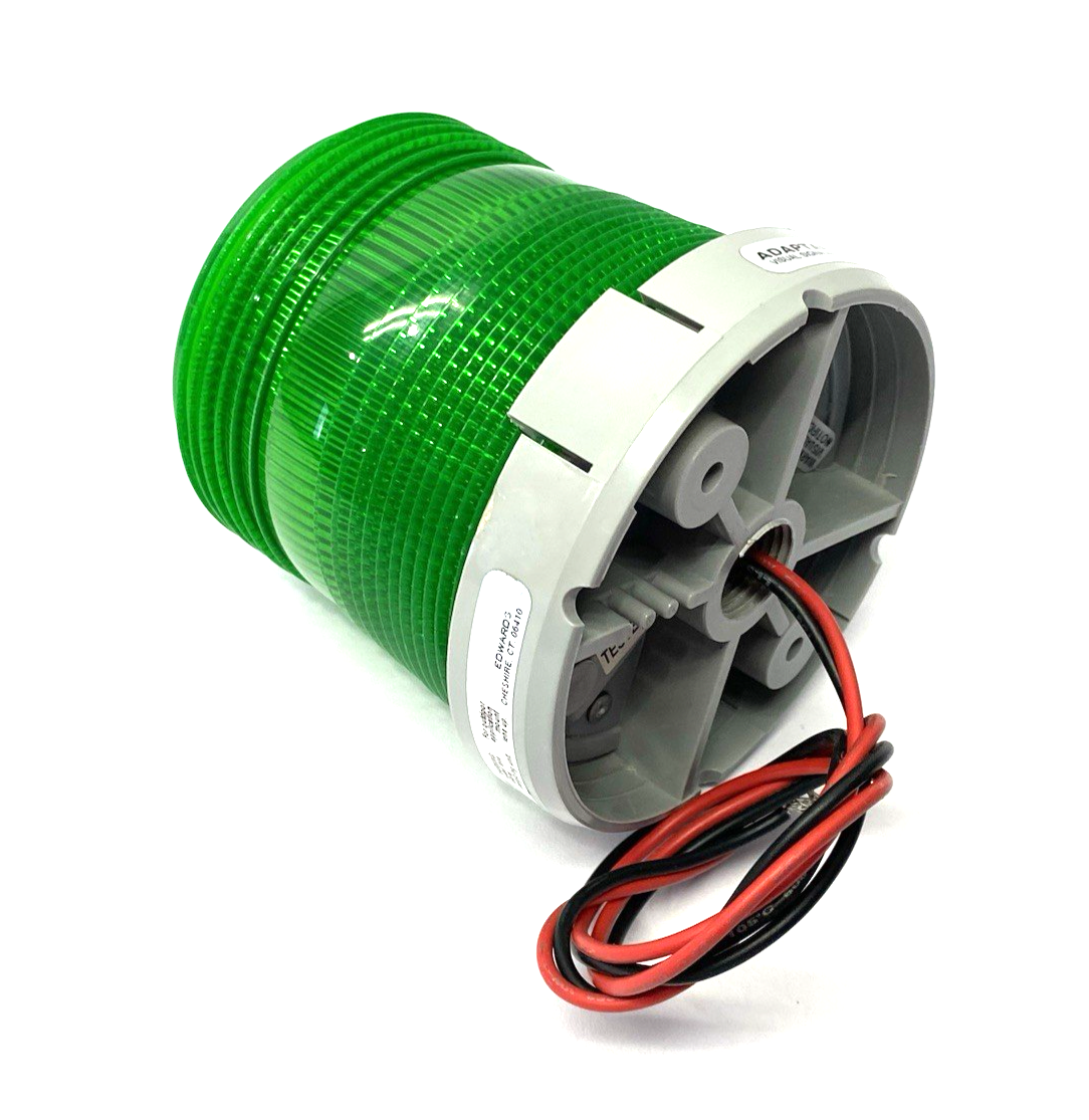48SLEDG-G1 | Edwards Signaling AdaptaBeacon Steady-on Beacon, Green, 24VDC - Used - Maverick Industrial Sales