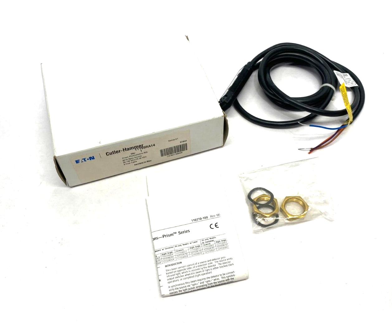 Eaton Cutler-Hammer 11155RA14 Prism Series OEM Photoelectric Sensor 20' Sync Sou - Maverick Industrial Sales
