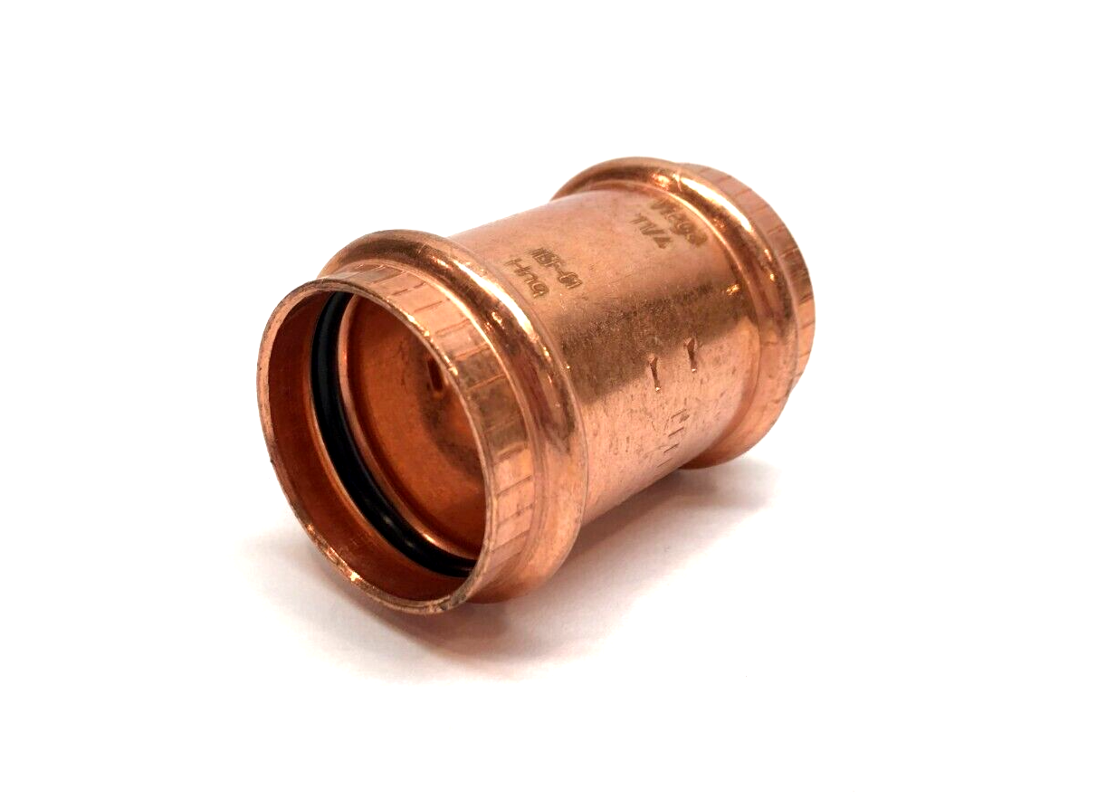 Viega 78062 ProPress Coupling Fitting, 1-1/4" x 1-1/4", W/ Stop, 3AV24 - Maverick Industrial Sales