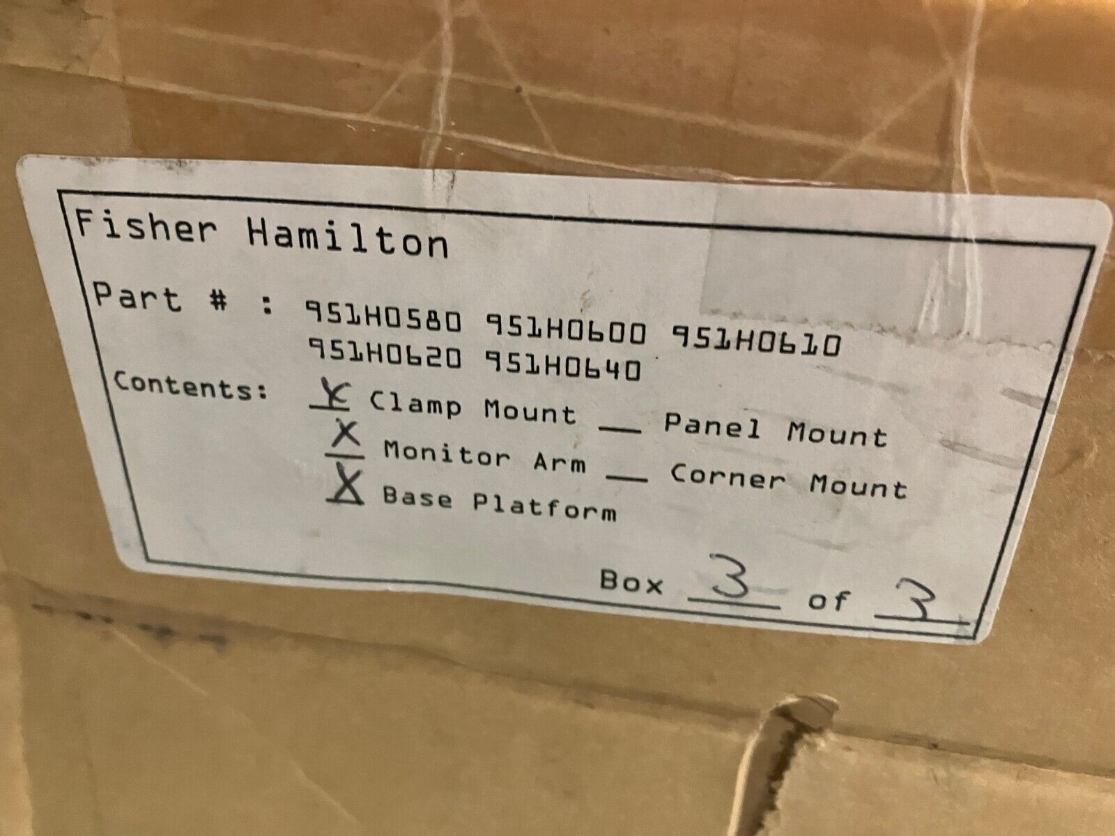 Hamilton Lab 951H0620 Lan Arm Mechanism, 951H0600 Mount, 951H0640 Platform - Maverick Industrial Sales