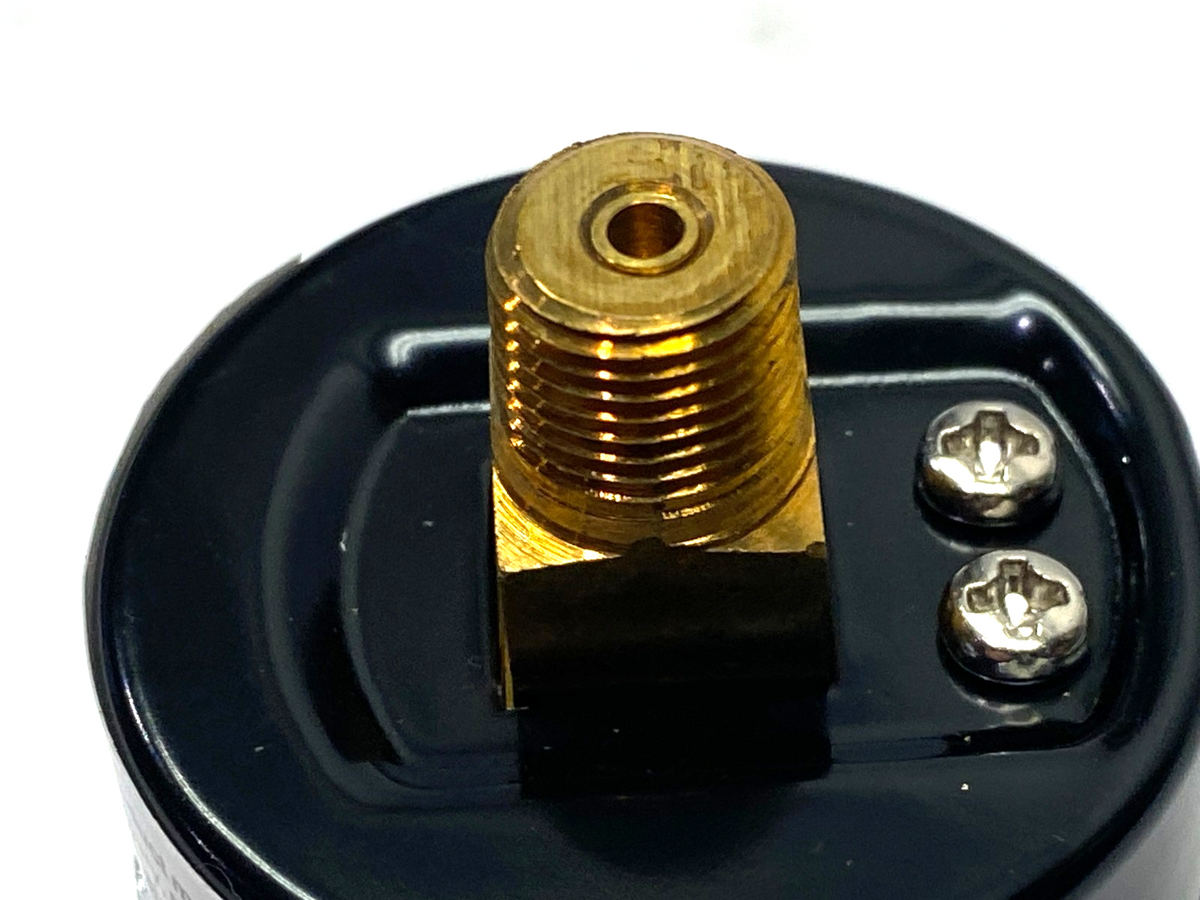 PIC Gauges 102D-158B Pressure Gauge 1-1/2 Dia. 1/8" NPT, Brass Back, 0-15PSI - Maverick Industrial Sales