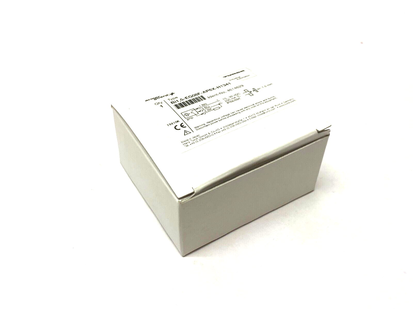 Turck Bi1,5-EG08F-AP6X-H1341 Stainless Steel Front Inductive Sensor 4614629 - Maverick Industrial Sales