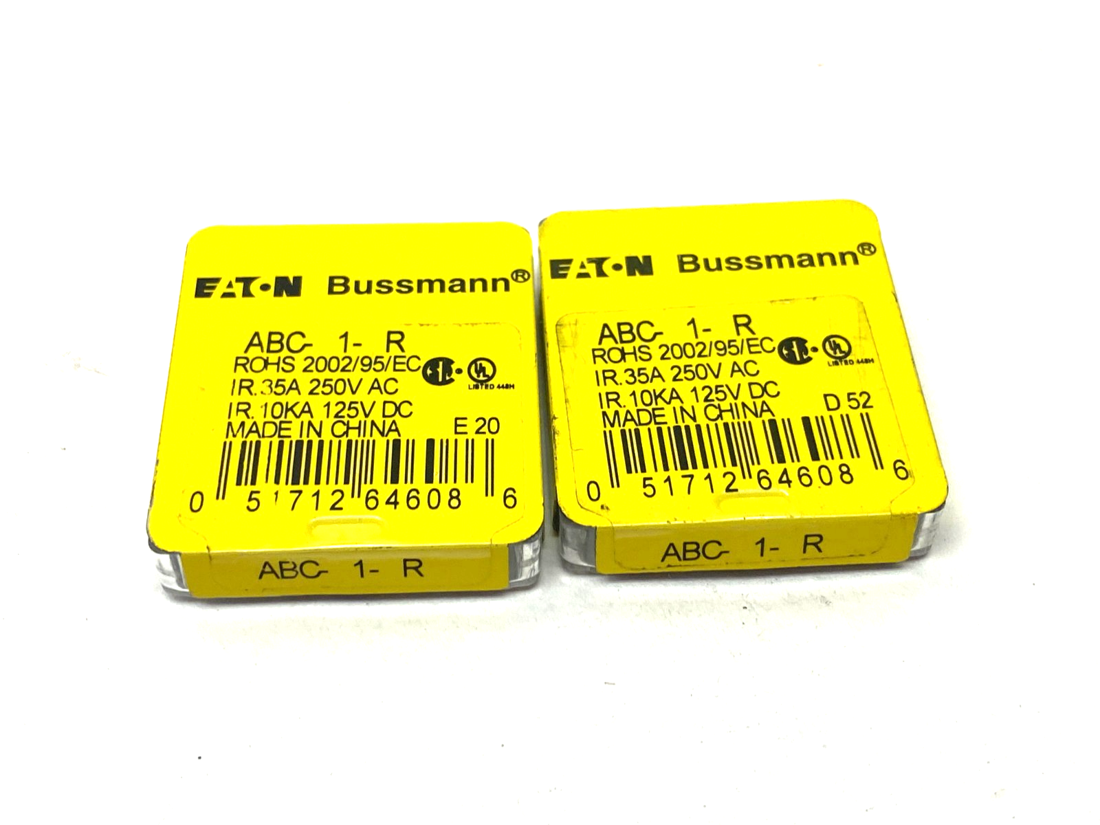 Eaton Bussmann ABC-1-R Fuse LOT OF 8 - Maverick Industrial Sales