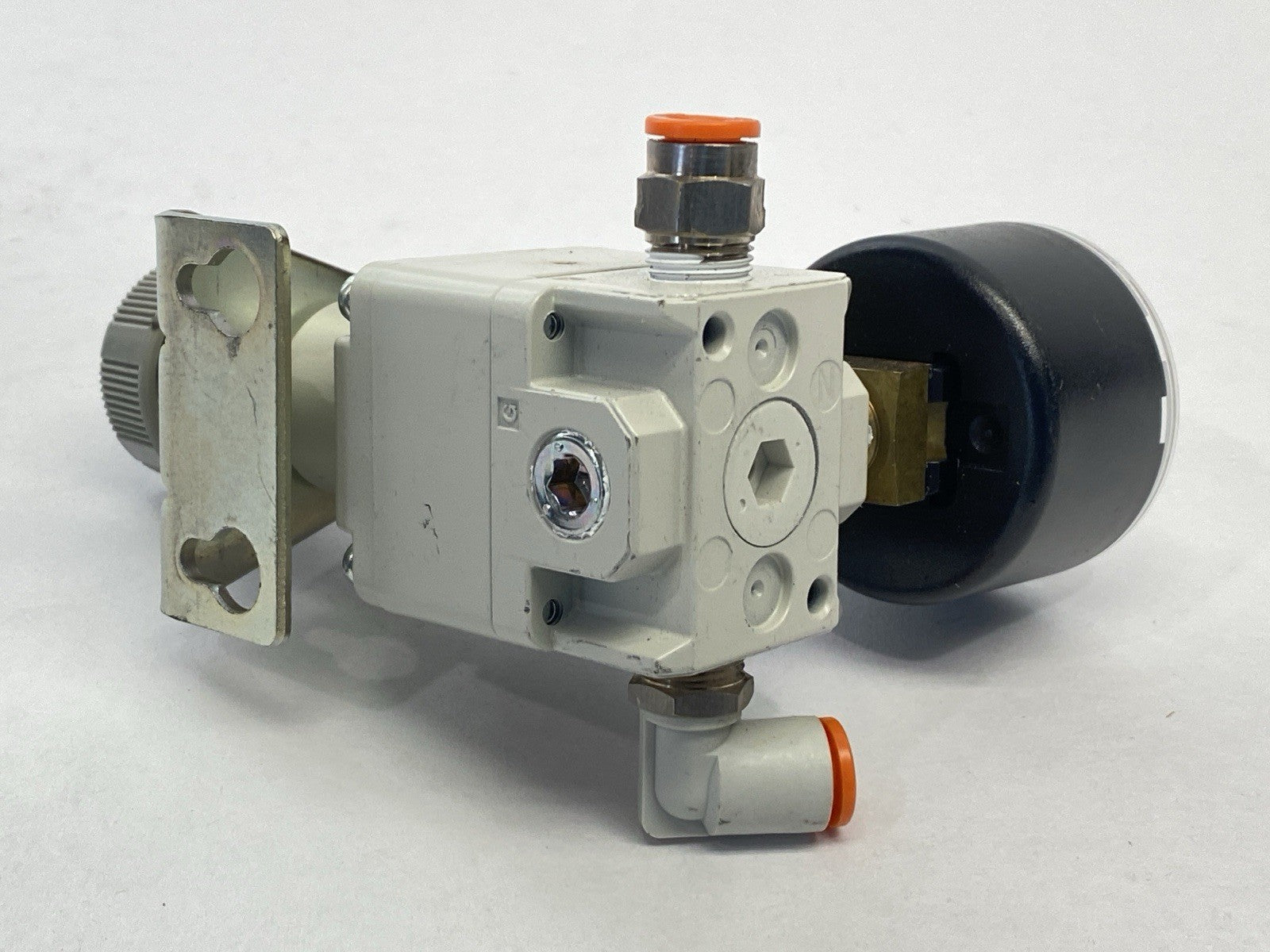IR1020-N01B | SMC Pneumatic Pressure Regulator w/ Pressure Gauge - Used - Maverick Industrial Sales