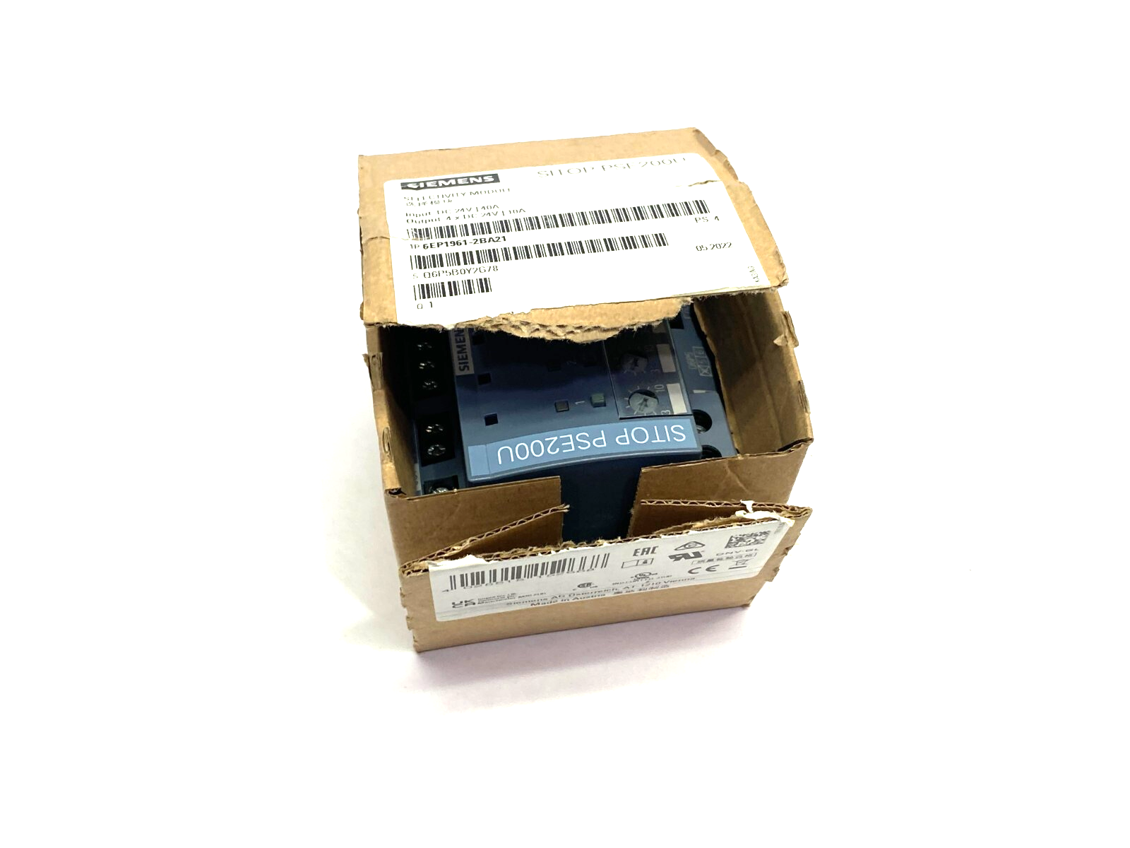 Siemens 6EP1961-2BA21 SITOP PSE200U Selectivity Module, 4-Channel Output - Maverick Industrial Sales