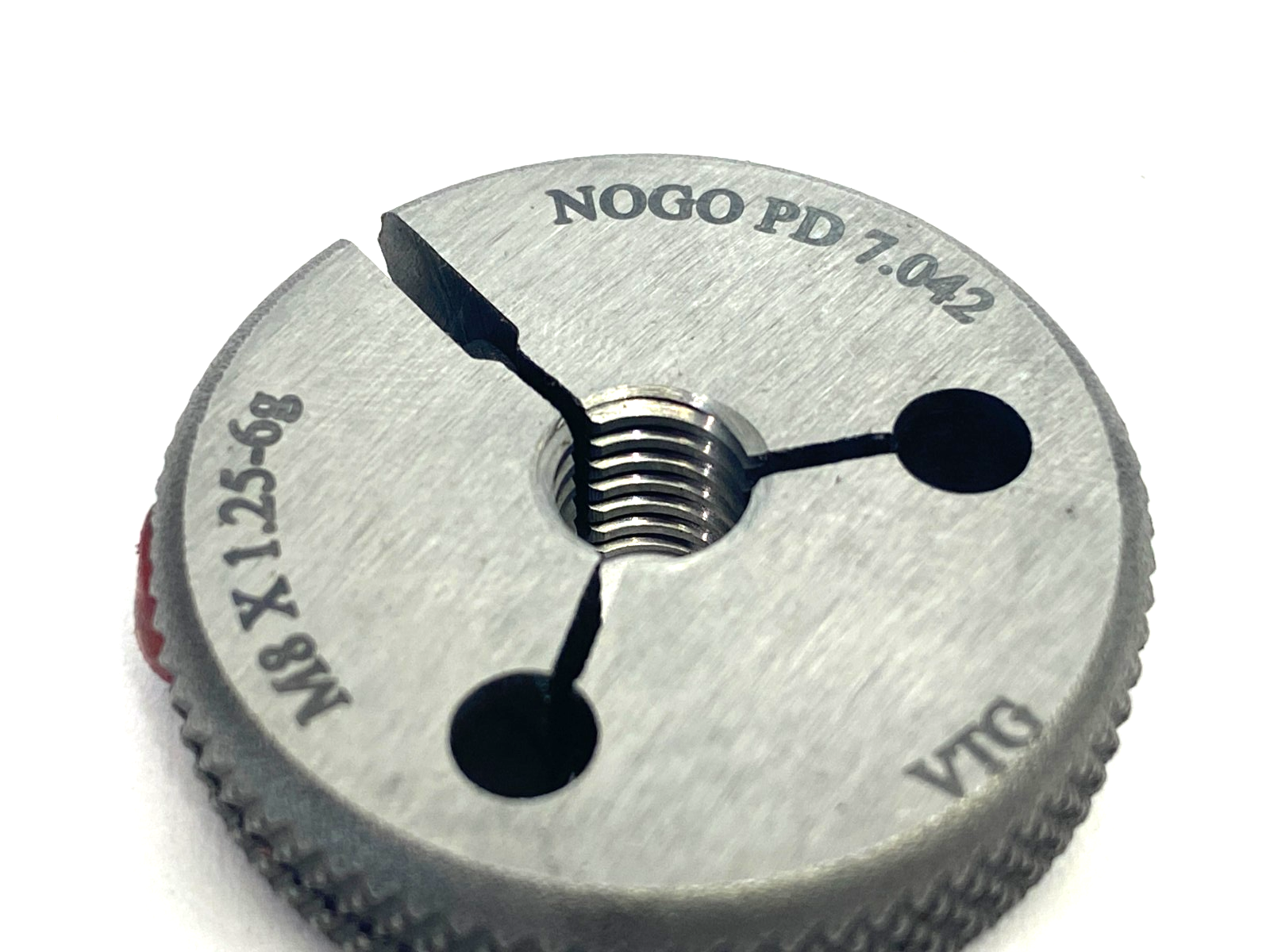 Vermont Gage 362120520 Threaded Ring Gauge M8x1.25-6G NOGO PD 7.042 - Maverick Industrial Sales
