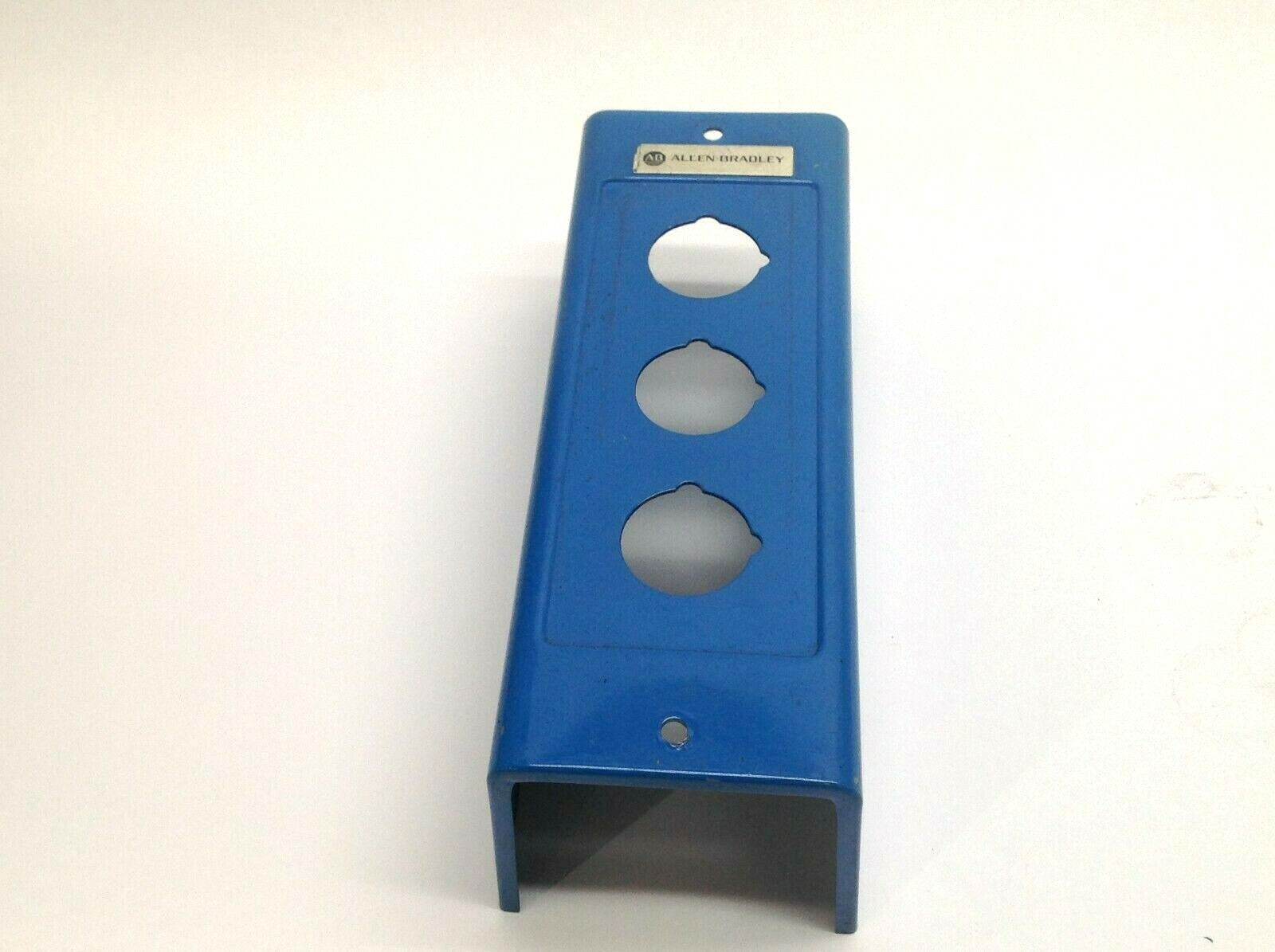 Allen Bradley Blue 3 PushButton Enclosure Box Topper 3-3/8" X 2-7/8" - Maverick Industrial Sales