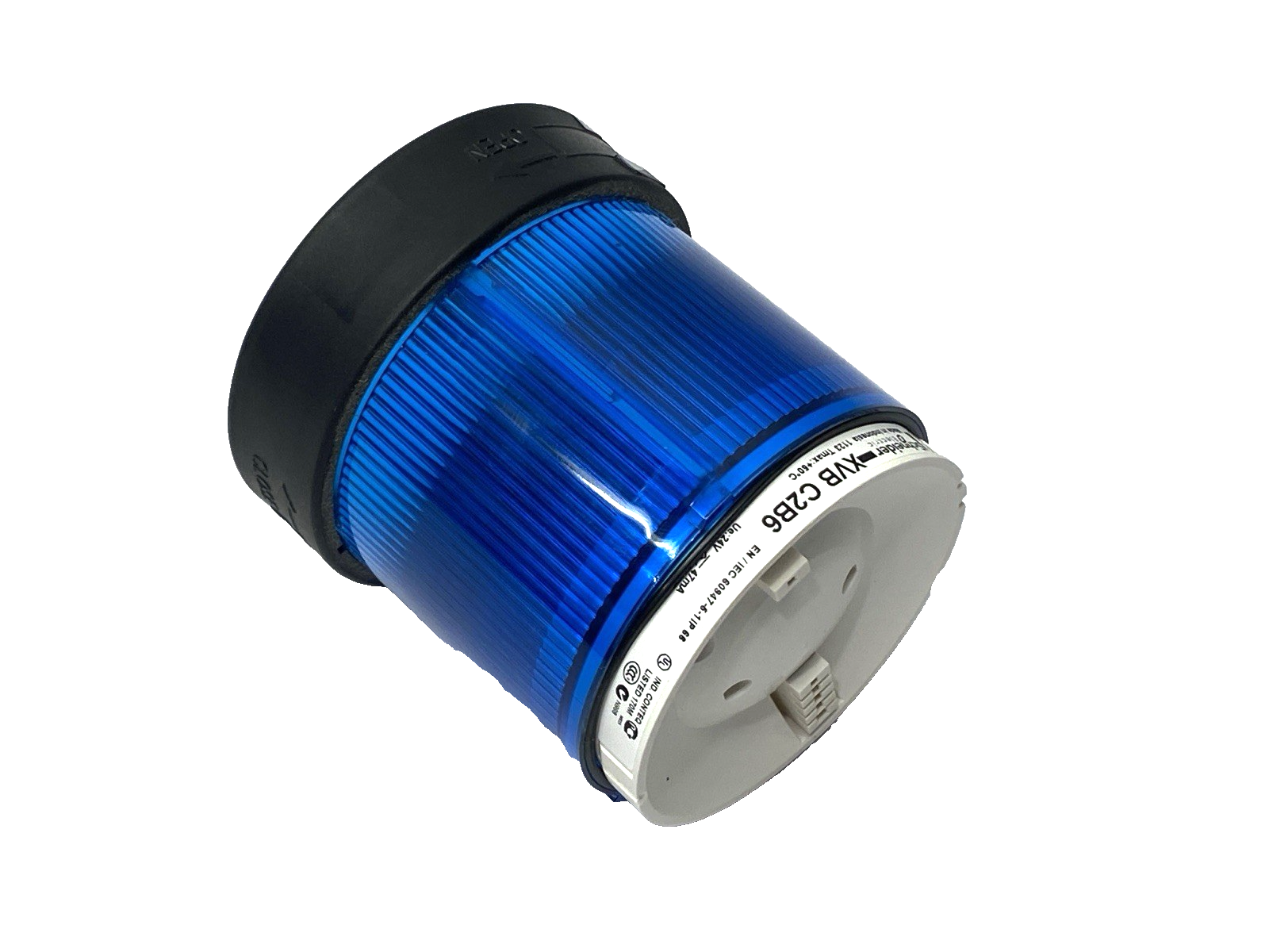 Schneider Electric XVBC2B6 Blue Steady Indicator Stack Light 70mm Dia. 24V AC/DC - Maverick Industrial Sales