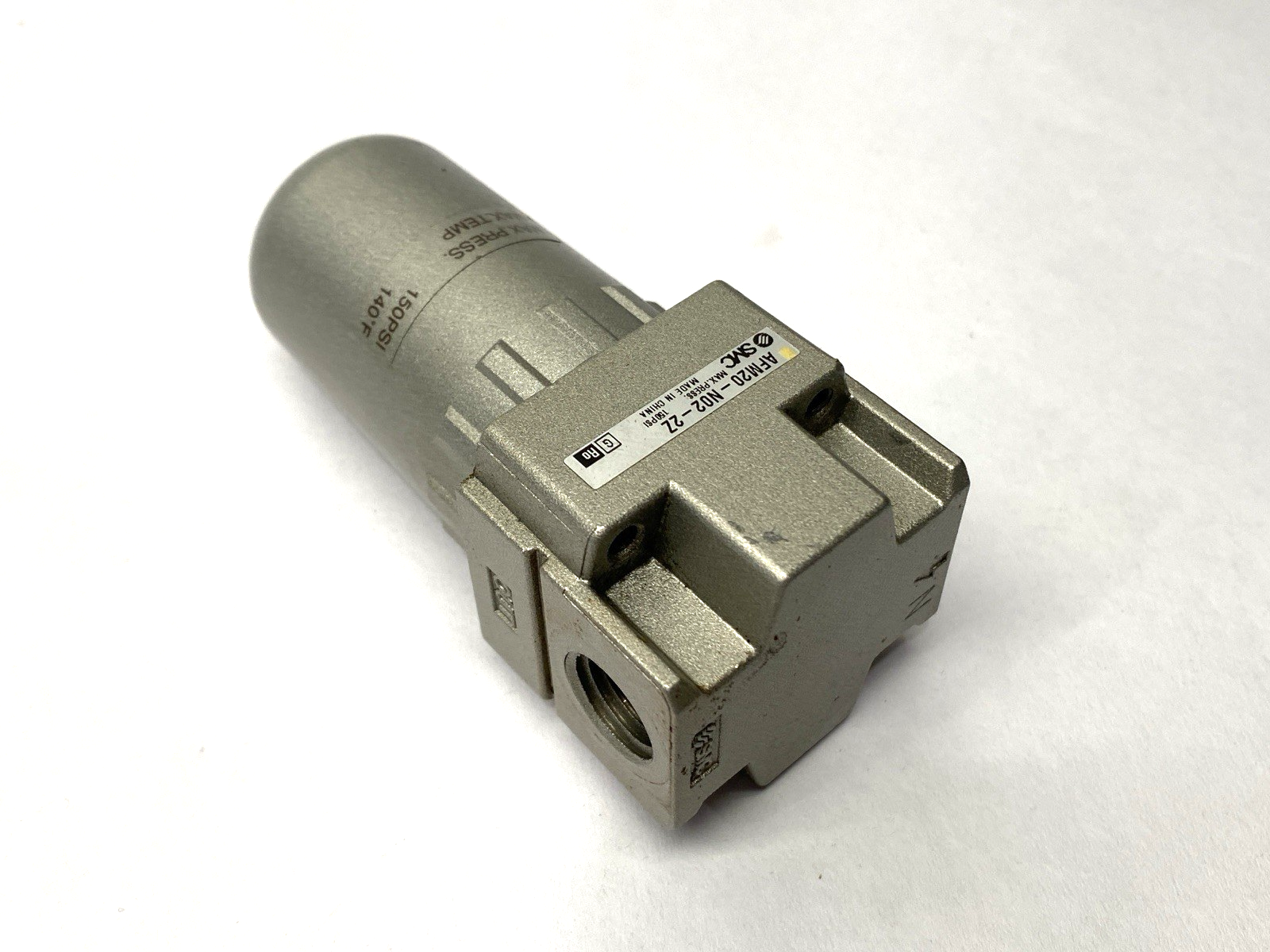 AFM20-N02-2Z | SMC Pneumatic Mist Separator 1/4" Ports - Used - Maverick Industrial Sales