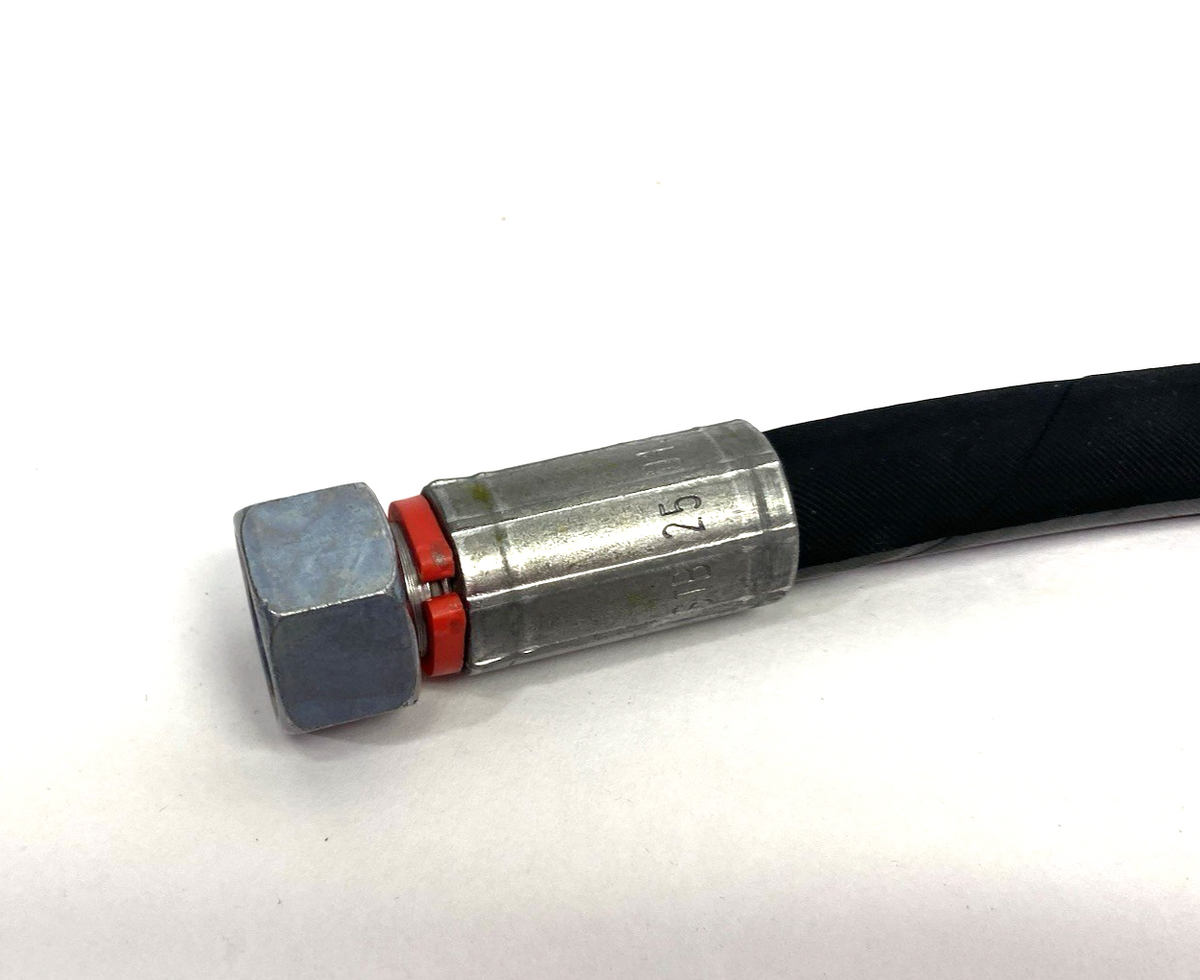 1SN DN12 WP 160bar Hydraulic Hose 2 Foot Length SAE100 R1S 1/2" 2320psi 4Q24 W40 - Maverick Industrial Sales