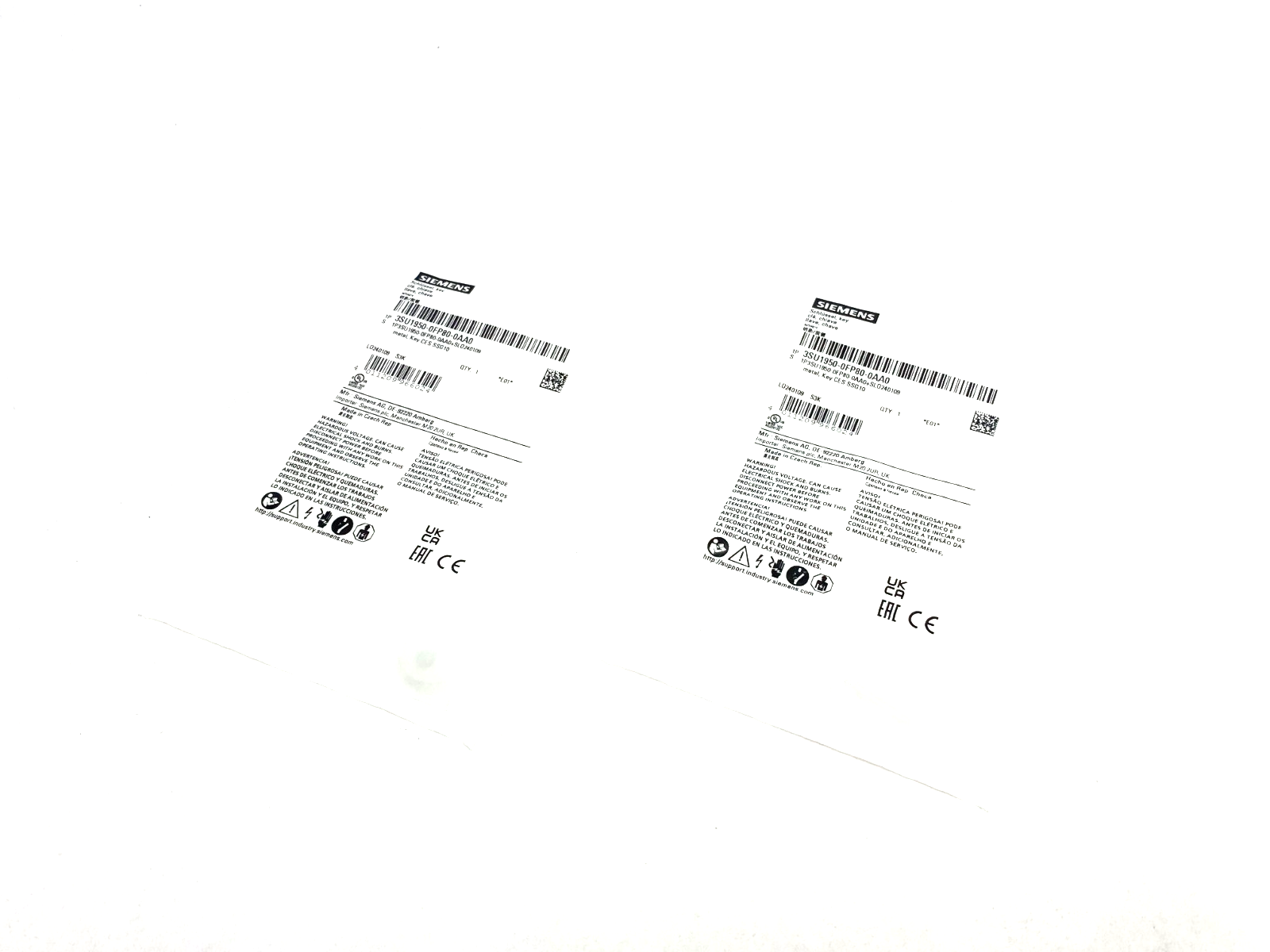 Siemens 3SU1950-0FP80-0AA0 Metal Key CES SSG10 LOT OF 2 - Maverick Industrial Sales