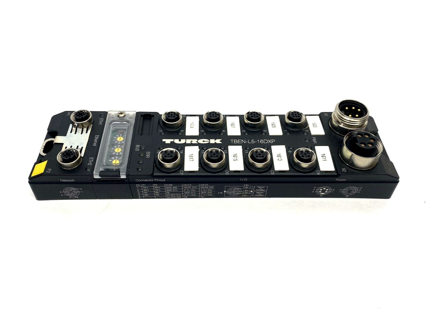 TBEN-L5-16DXP | Turck Compact Multiprotocol I/O Module For Ethernet 6814088 - Used - Maverick Industrial Sales