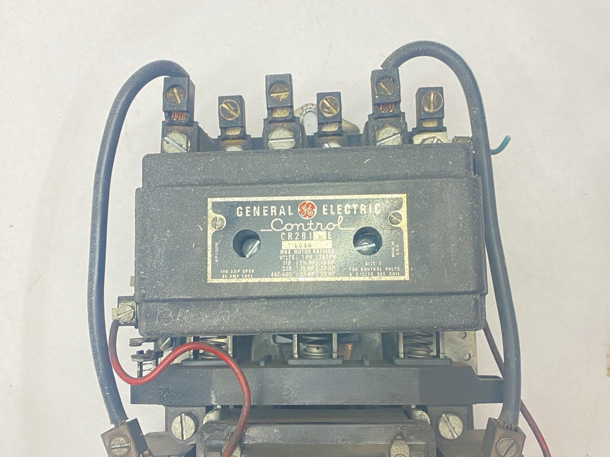 CR2811E 101B | General Electric AC Contractor Motor Starter 90/100A 208/220V 3-PH - For parts or not working - Maverick Industrial Sales