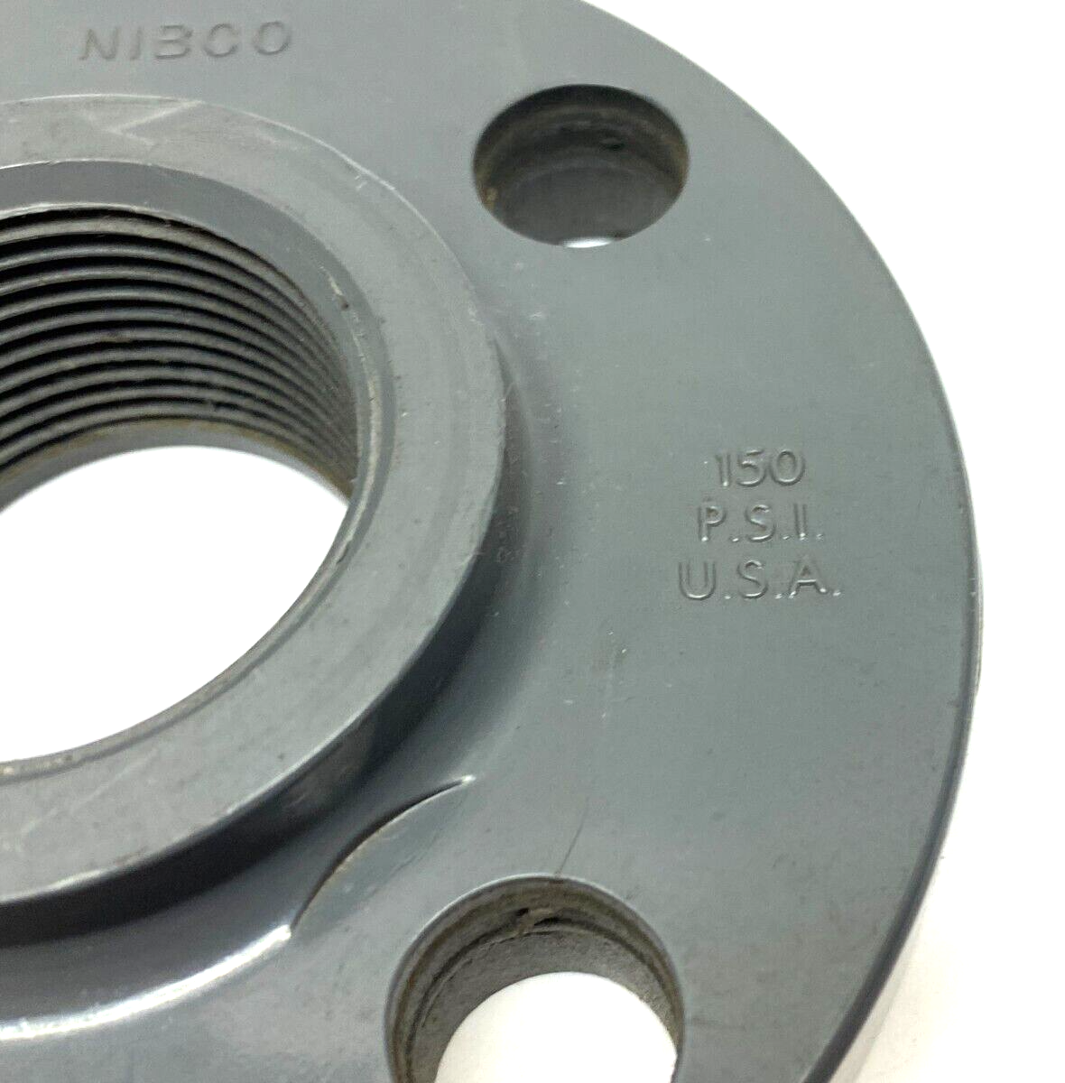 Nibco 4551-H-3 Thread Flange FPT 1-1/4" Sch 80 One-Piece Solid Design CA23700 - Maverick Industrial Sales