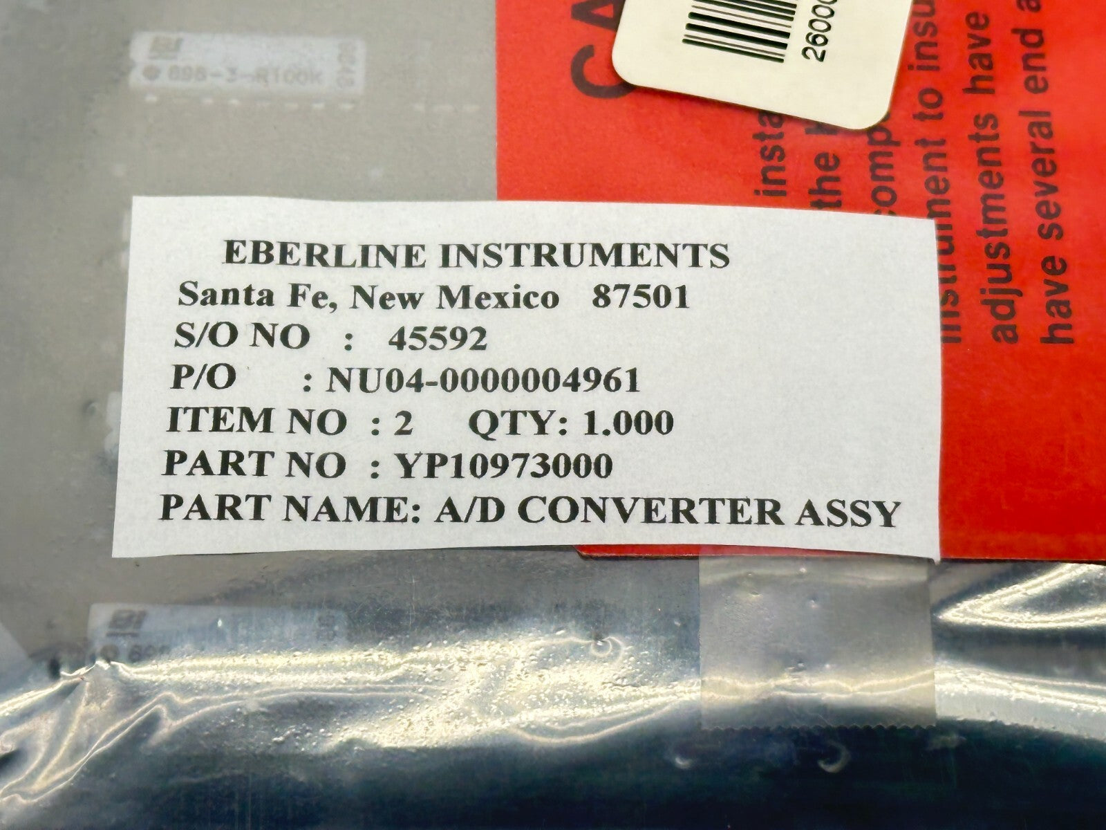 Eberline YP10973000 A/D Converter Board - Maverick Industrial Sales