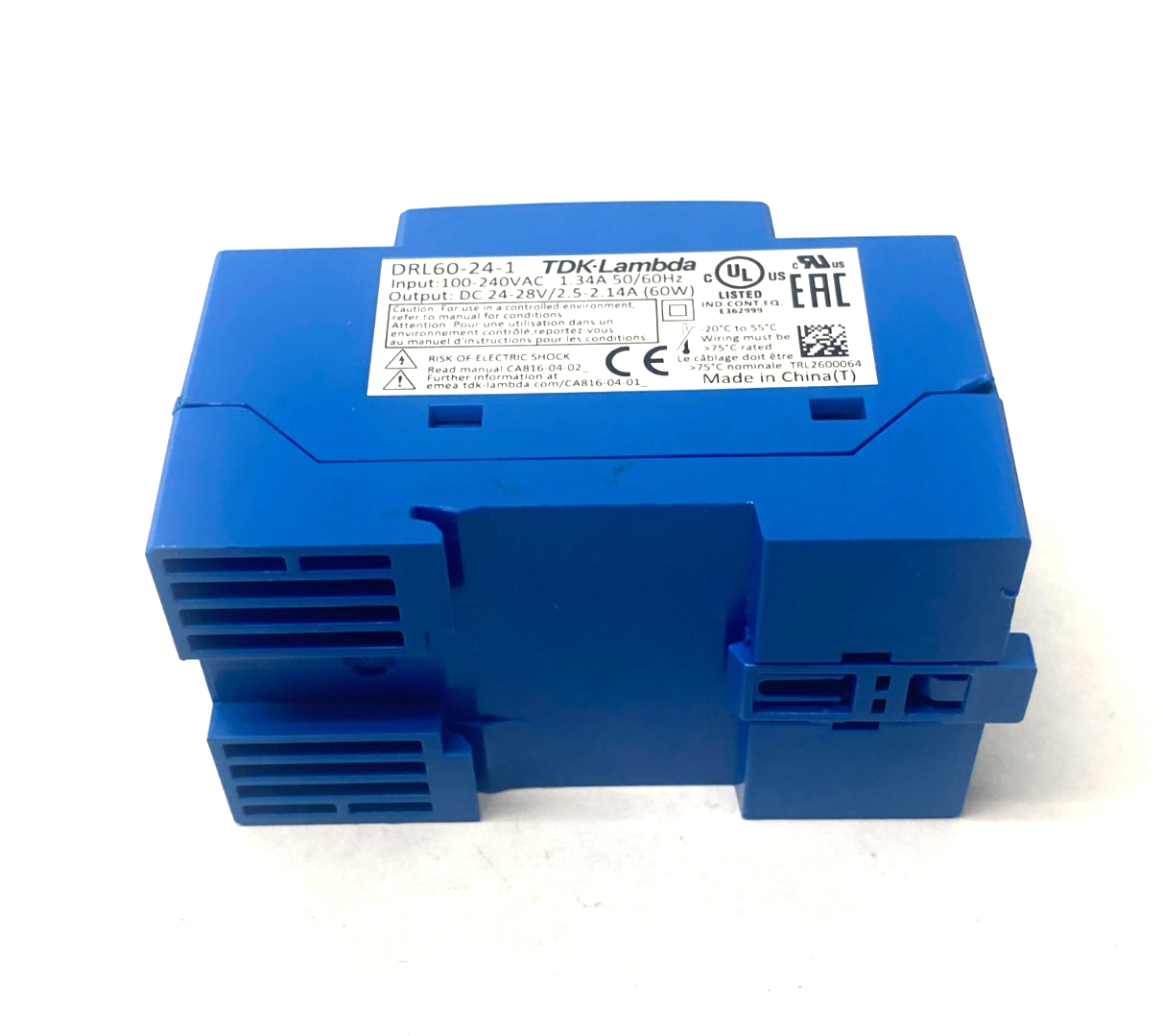 TDK-Lambda DRL60-24-1 Power Supply Module, Rail Mounted - Maverick Industrial Sales
