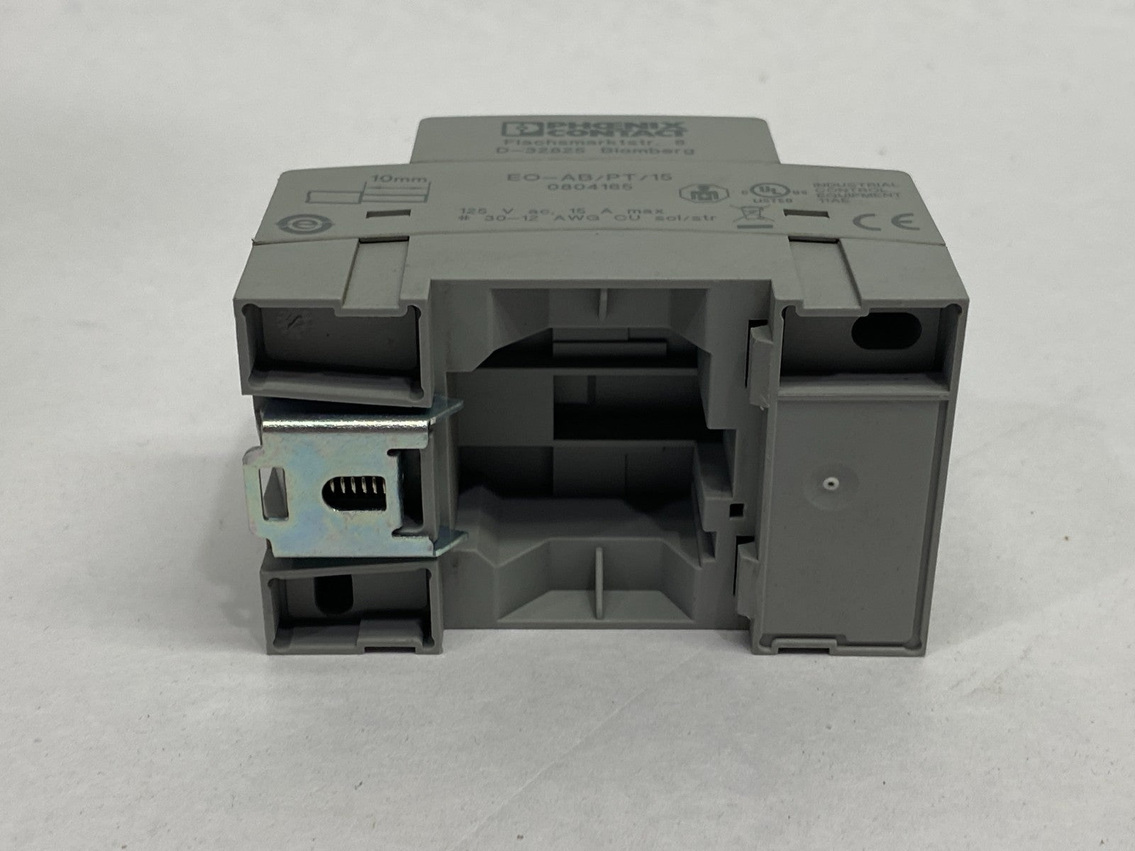 Phoenix Contact EO-AB/PT/15 Socket Receptacle DIN Mount 0804165 LOT OF 3 - Maverick Industrial Sales
