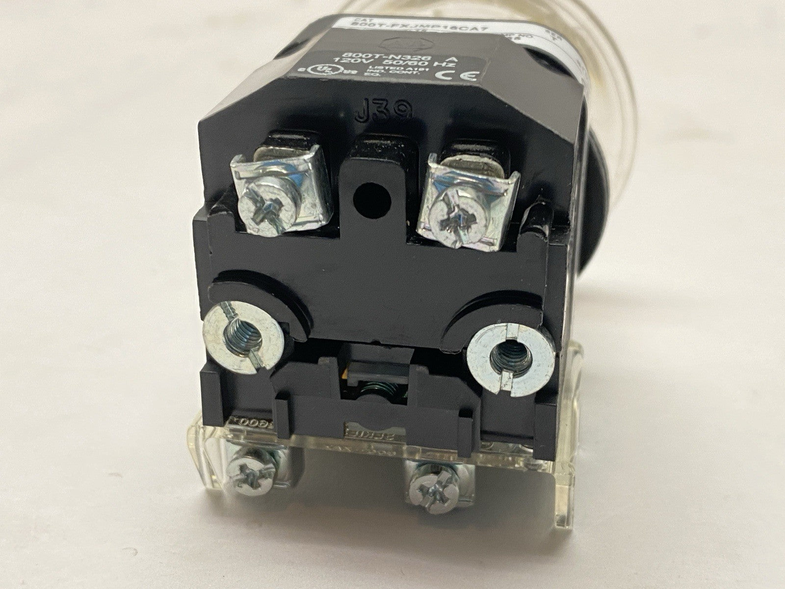 Allen Bradley 800T-FXJMP16CA7 Ser T Push-Pull Mushroom Button Clear 30mm 120V - Maverick Industrial Sales