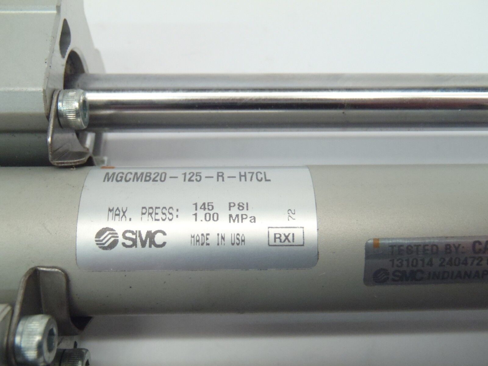 SMC MGCMB20-125-R-H7CL Pneumatic Guided Cylinder 20mm Bore 125mm Stroke - Maverick Industrial Sales