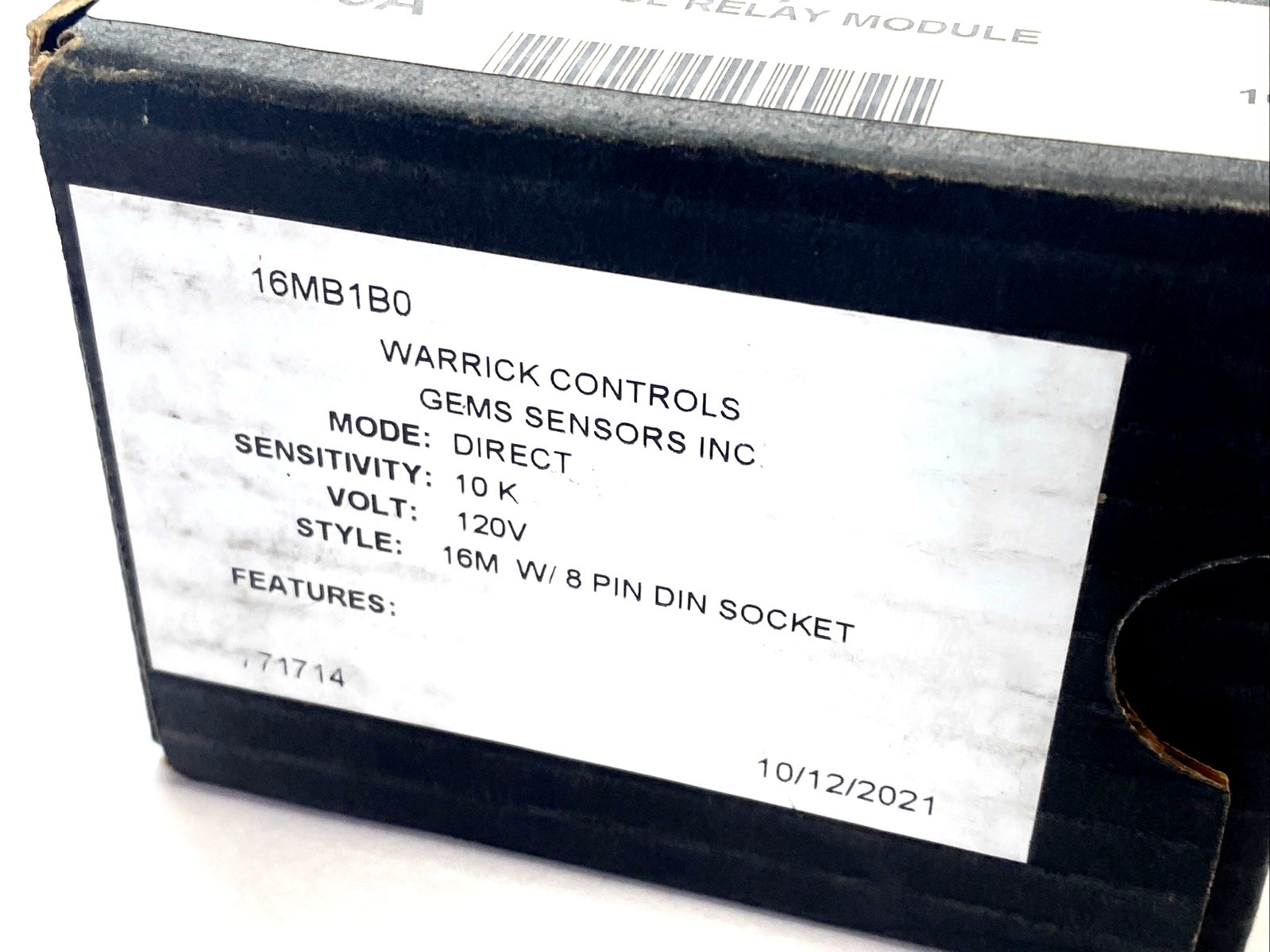 Warrick Controls GEMS 16MB1B0 Liquid Level Control Module 10K, 120V 8-Pin - Maverick Industrial Sales