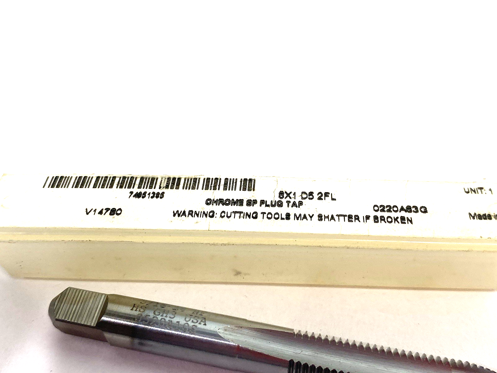 74951385 | Chrome SP Plug Tap 8X1 D5 2FL - New Other - Maverick Industrial Sales