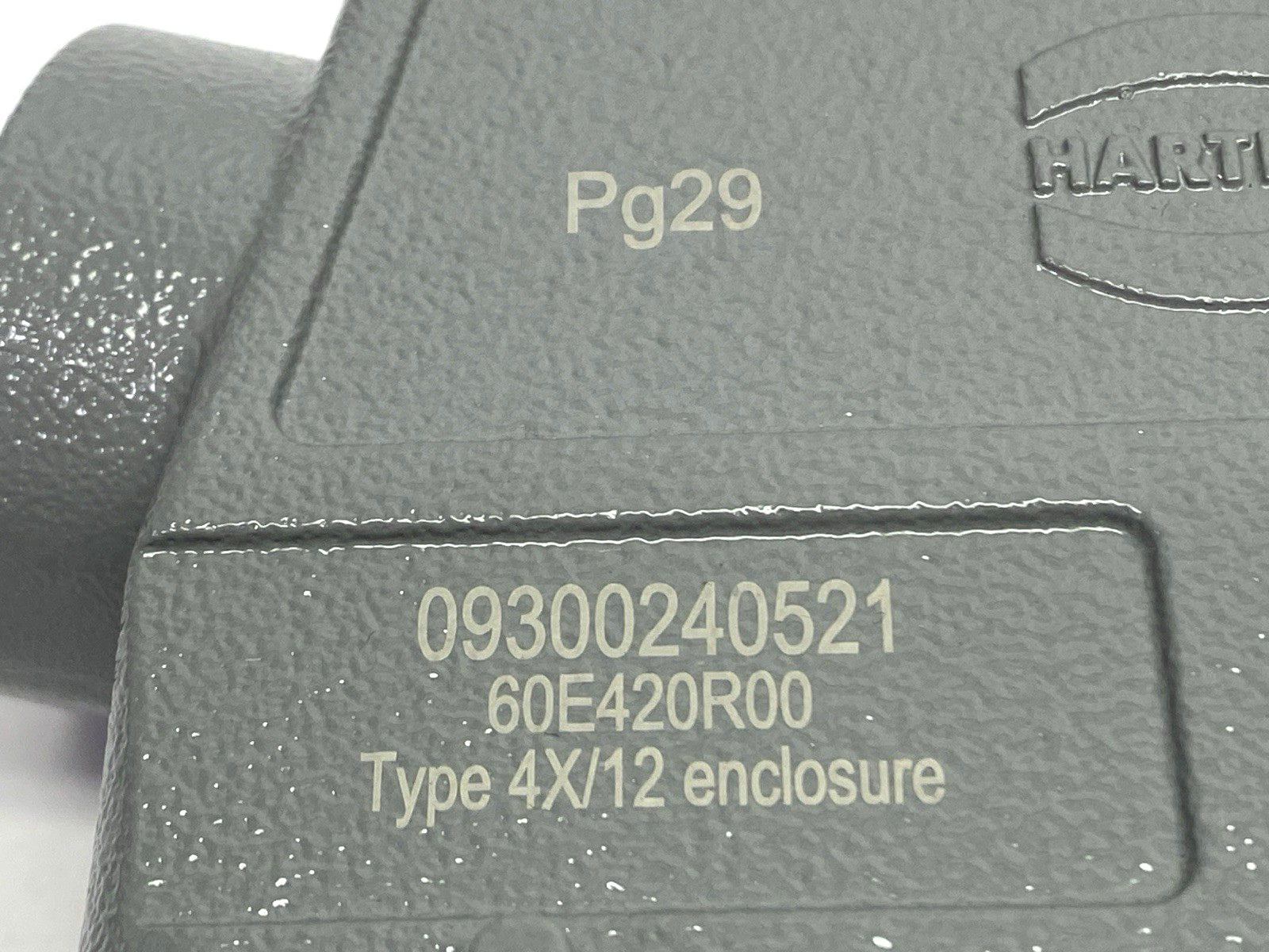 Harting 09300240521 Heavy Duty Power Connector Hood Side Entry Han 24B-HSE-Pg29 - Maverick Industrial Sales