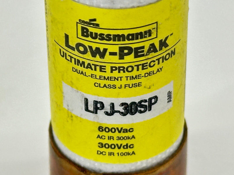 Bussmann LPJ-30SP Low-Peak Time-Delay Fuse 30A 600VAC 300VDC Class J LOT OF 2 - Maverick Industrial Sales