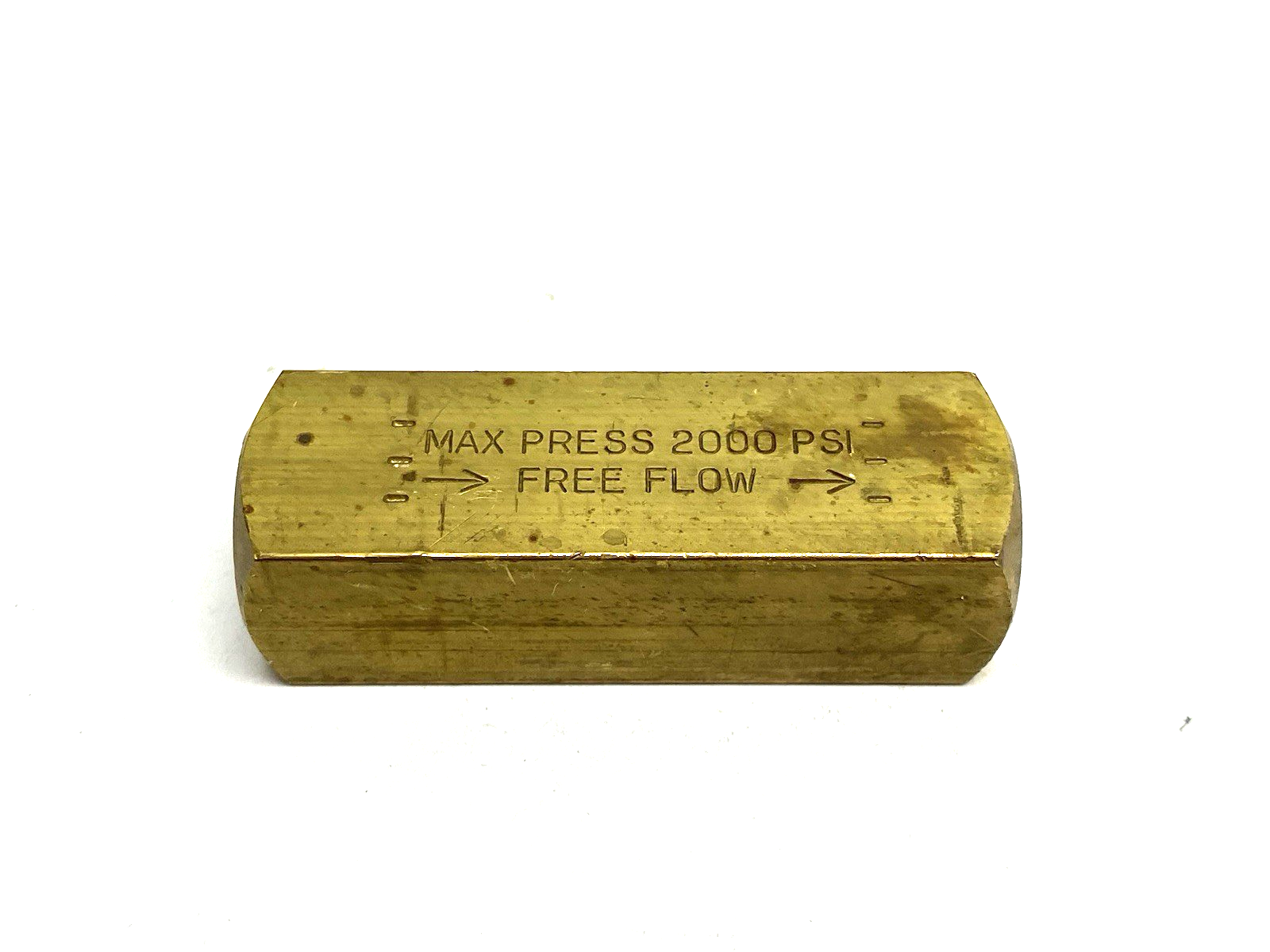 SPC400B | Parker Colorflow Inline Check Valve Brass, Hydraulic, 2000psi - Used - Maverick Industrial Sales