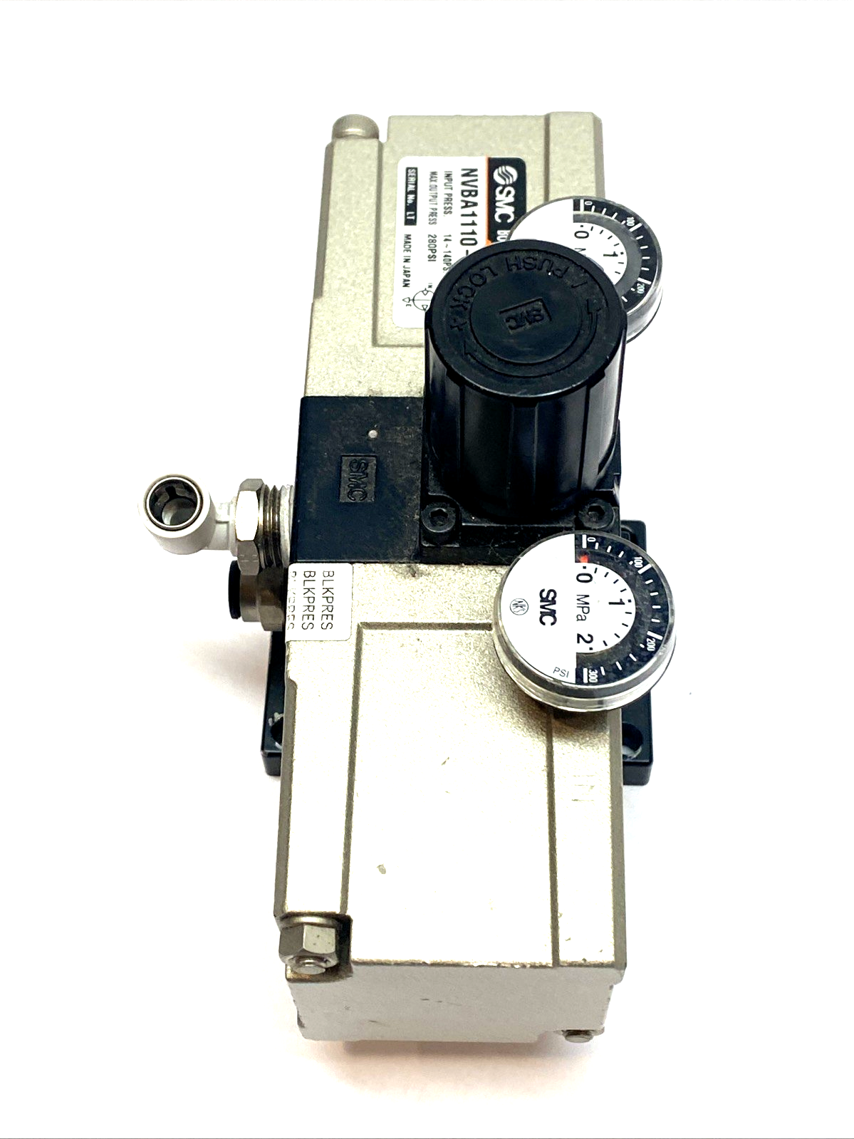 SMC NVBA1110-T02GN Booster Regulator 2x Pressure 1/4" NPT - Maverick Industrial Sales
