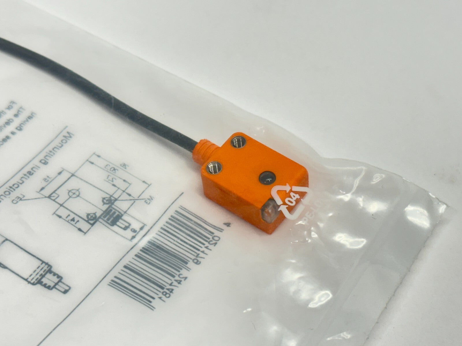 O7S200, O7S-OOKG/0,20M/AS | ifm O7S200 Through-Beam Sensor Transmitter, Red Light, O7S-OOKG/0,20M/AS - New - Maverick Industrial Sales