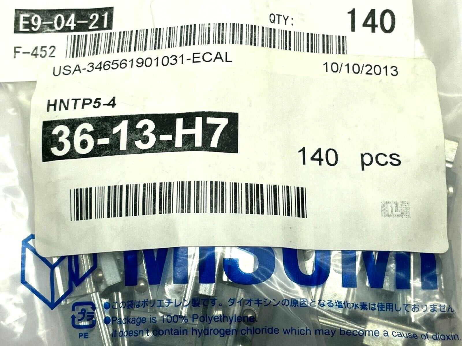 MiSUMi HNTP5-4 Post-Assembly Insertion Spring Nuts PKG OF 140 - Maverick Industrial Sales