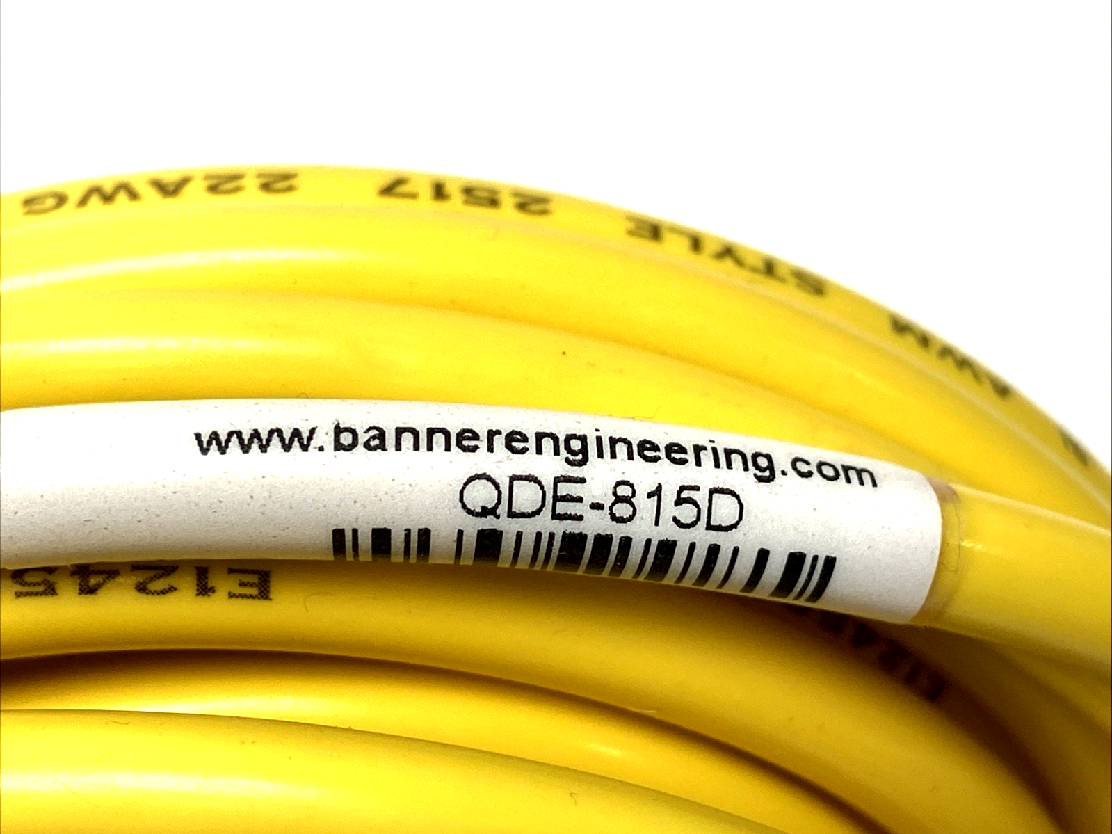 Banner QDE-815D Single-Ended Cordset 8-pin Straight Female 70883 - Maverick Industrial Sales