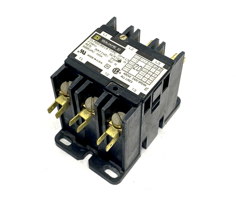 Square D 8910 Contactor 8910 DPA13 Ser. A 3P 20A 9998DA1V09 Coil - Maverick Industrial Sales