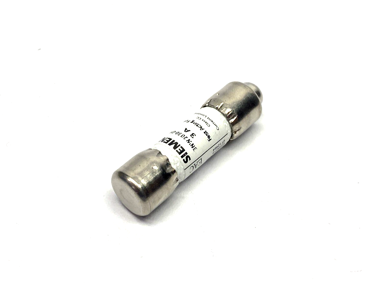 Siemens 3NW2030-0HG Fuse, Class CC, Quick, 3A 600V - Maverick Industrial Sales
