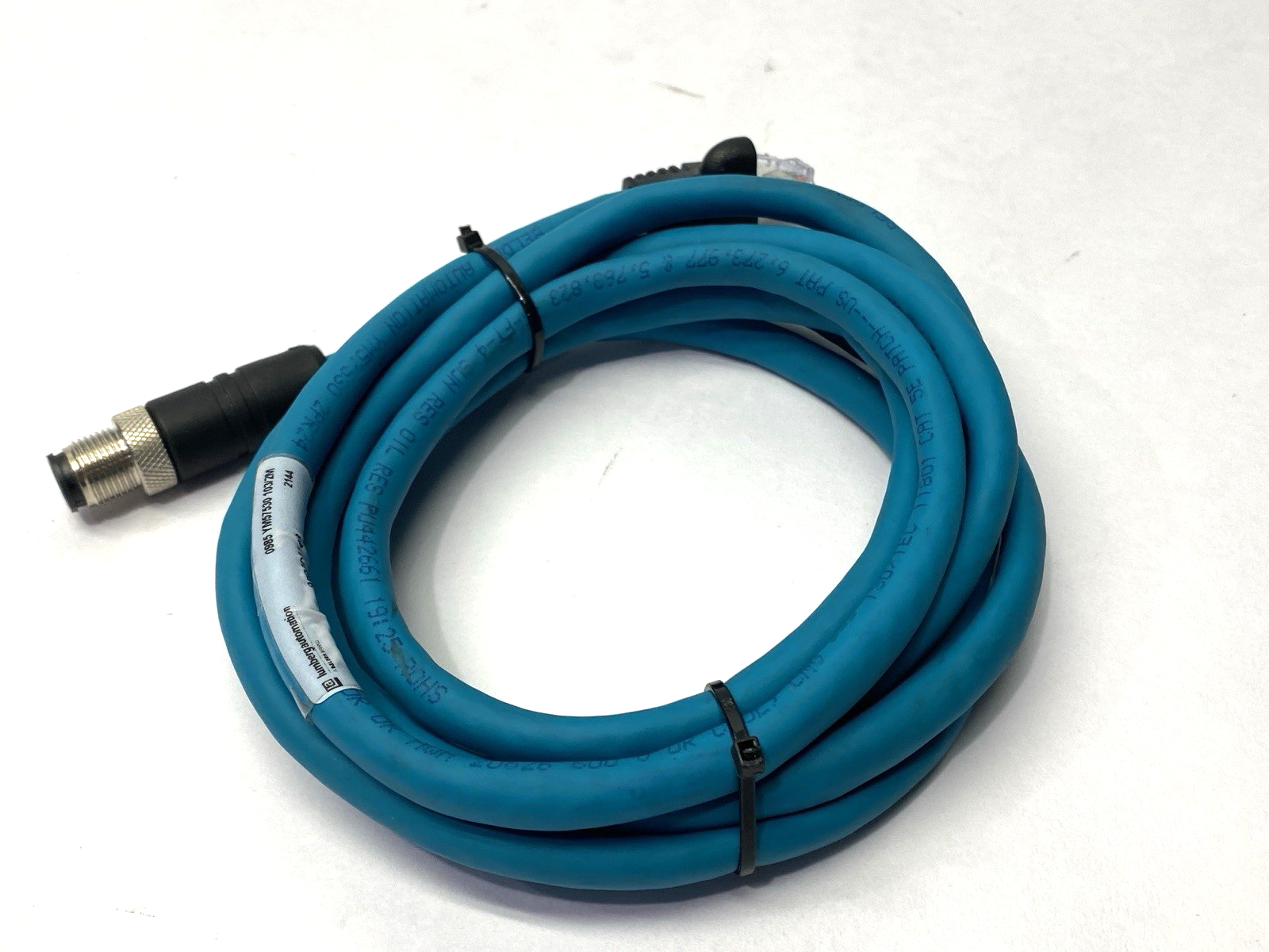 0985 YM57530 103/2M | Lumberg Automation Ethernet Cordset M12M to RJ45M 900004148 - Used - Maverick Industrial Sales