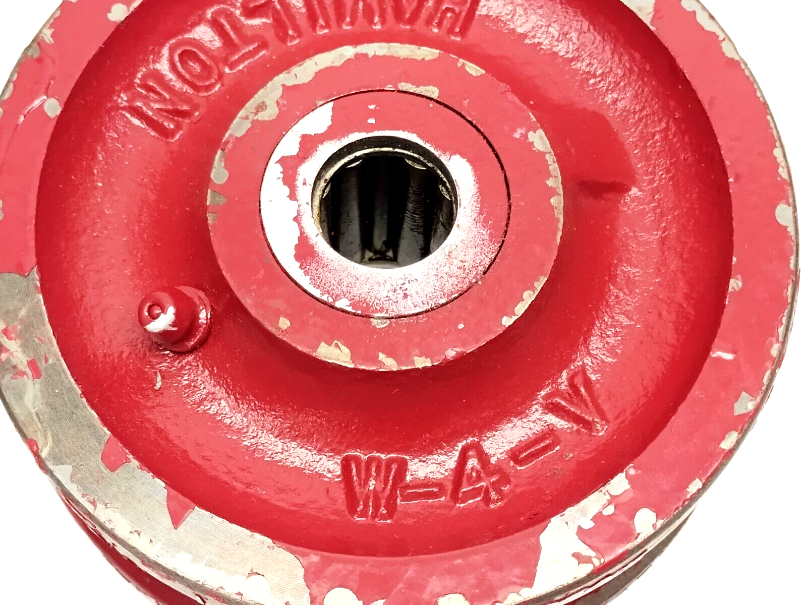 Hamilton W-4-V-5/8 V-Grooved Metal Wheel 4" Dia. x 1-1/2" Face 5/8" Bearing Bore - Maverick Industrial Sales